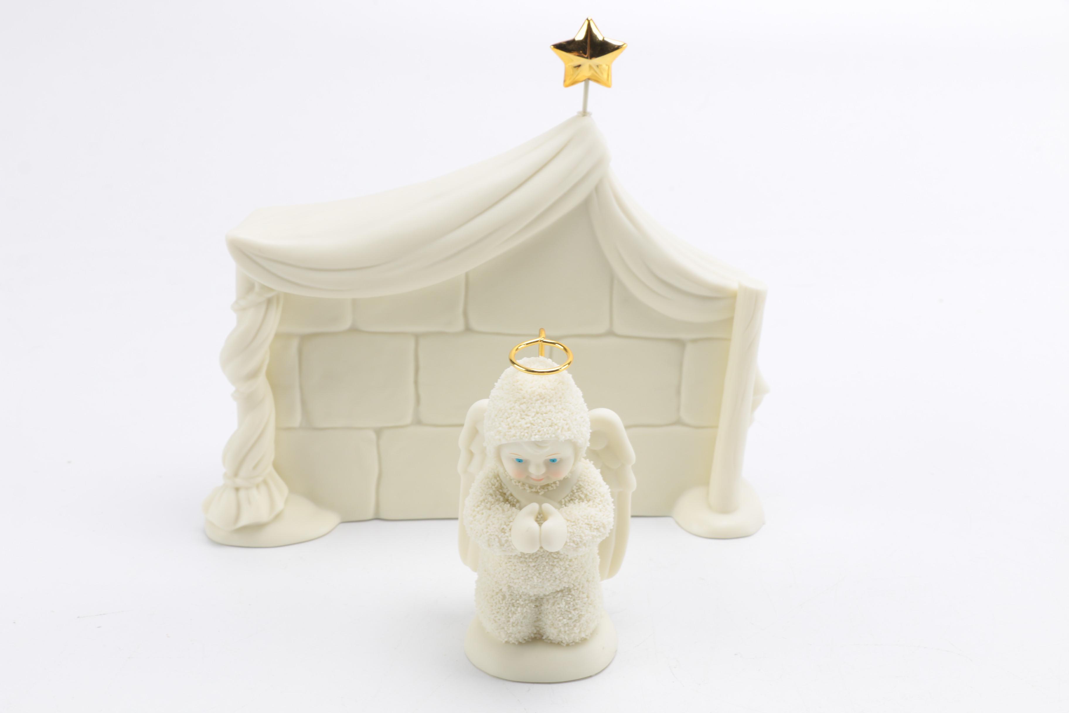 Department 56 "The Christmas Pageant" Snow Babies Nativity Scene