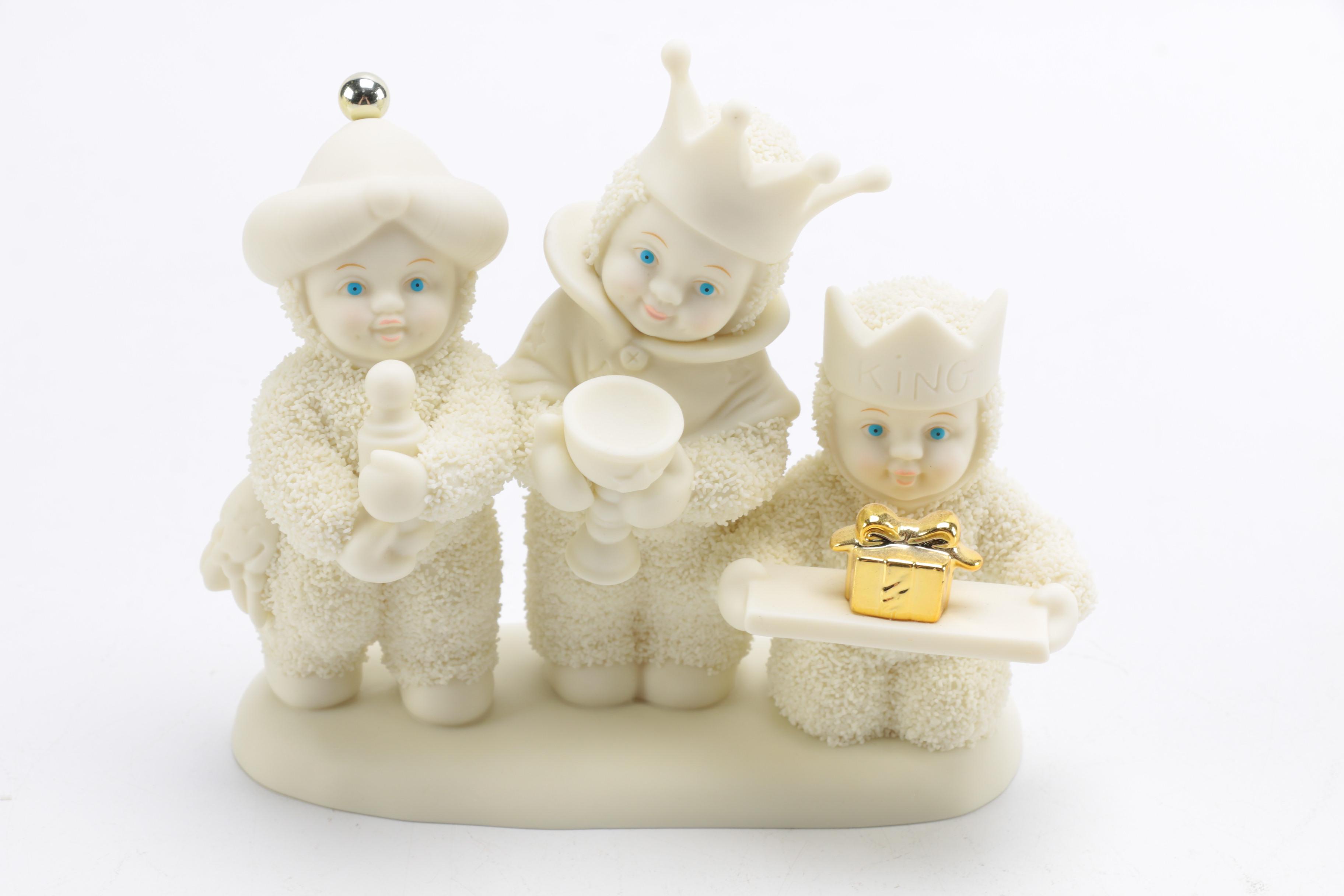 Department 56 "The Christmas Pageant" Snow Babies Nativity Scene