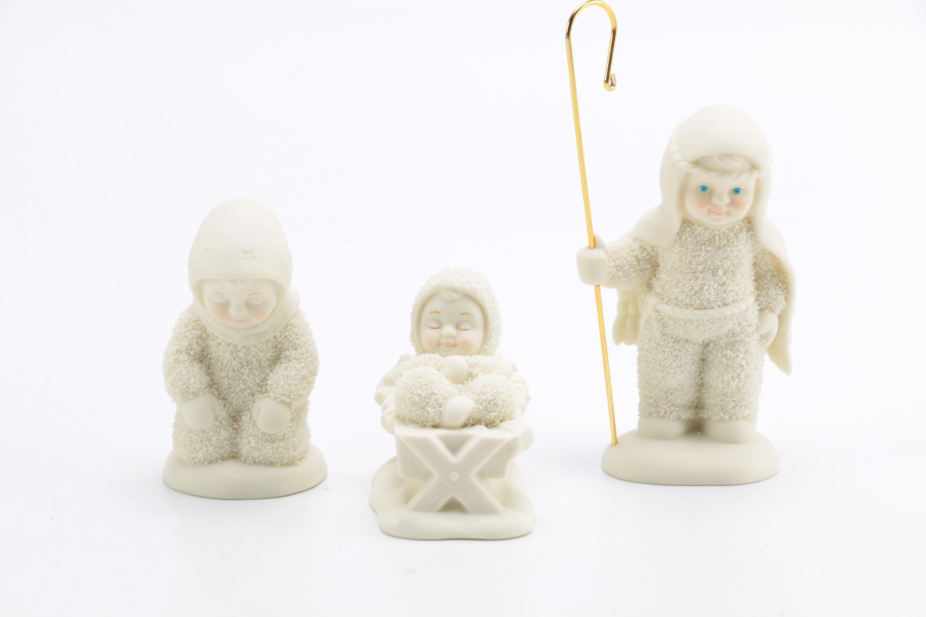 Department 56 "The Christmas Pageant" Snow Babies Nativity Scene
