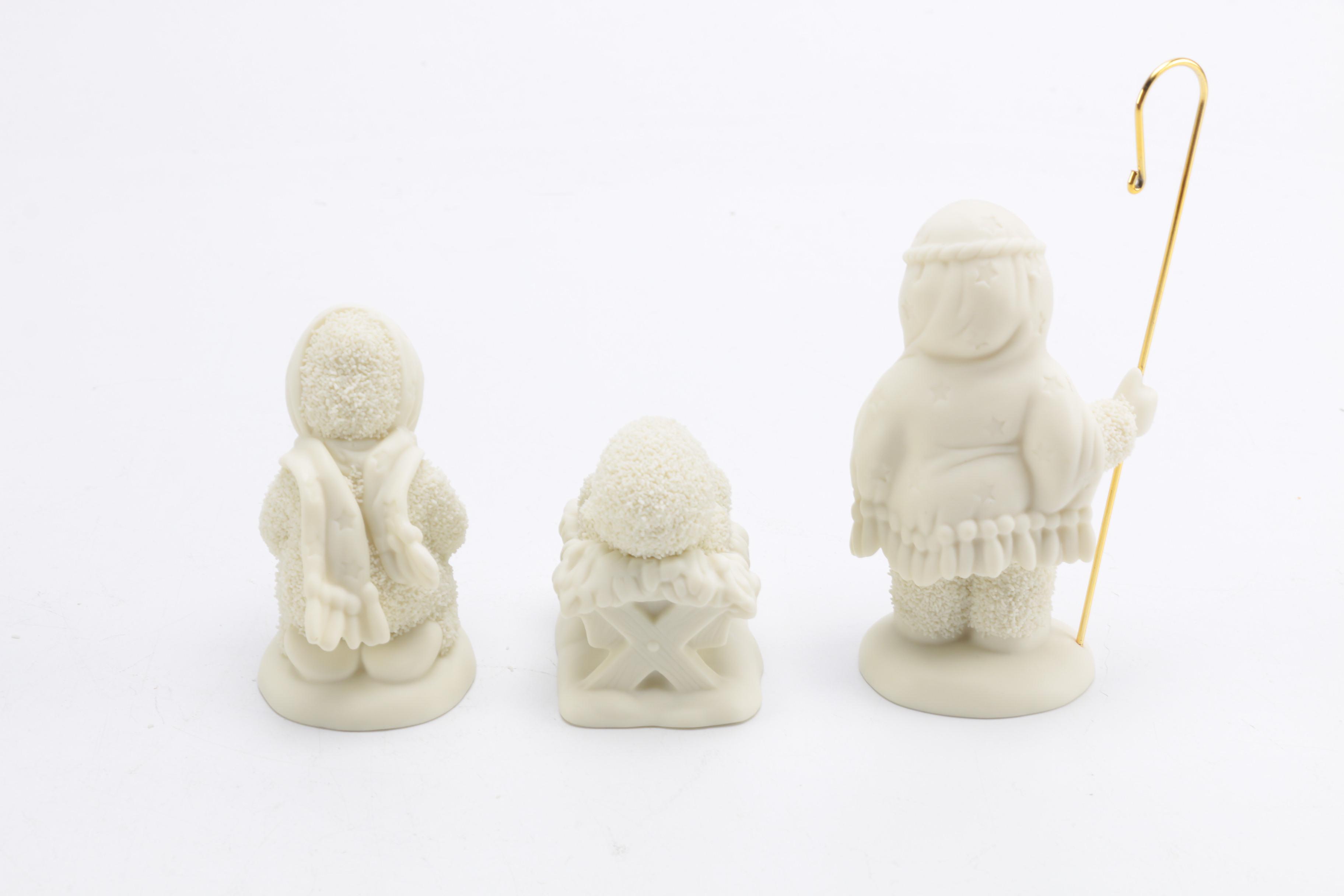 Department 56 "The Christmas Pageant" Snow Babies Nativity Scene