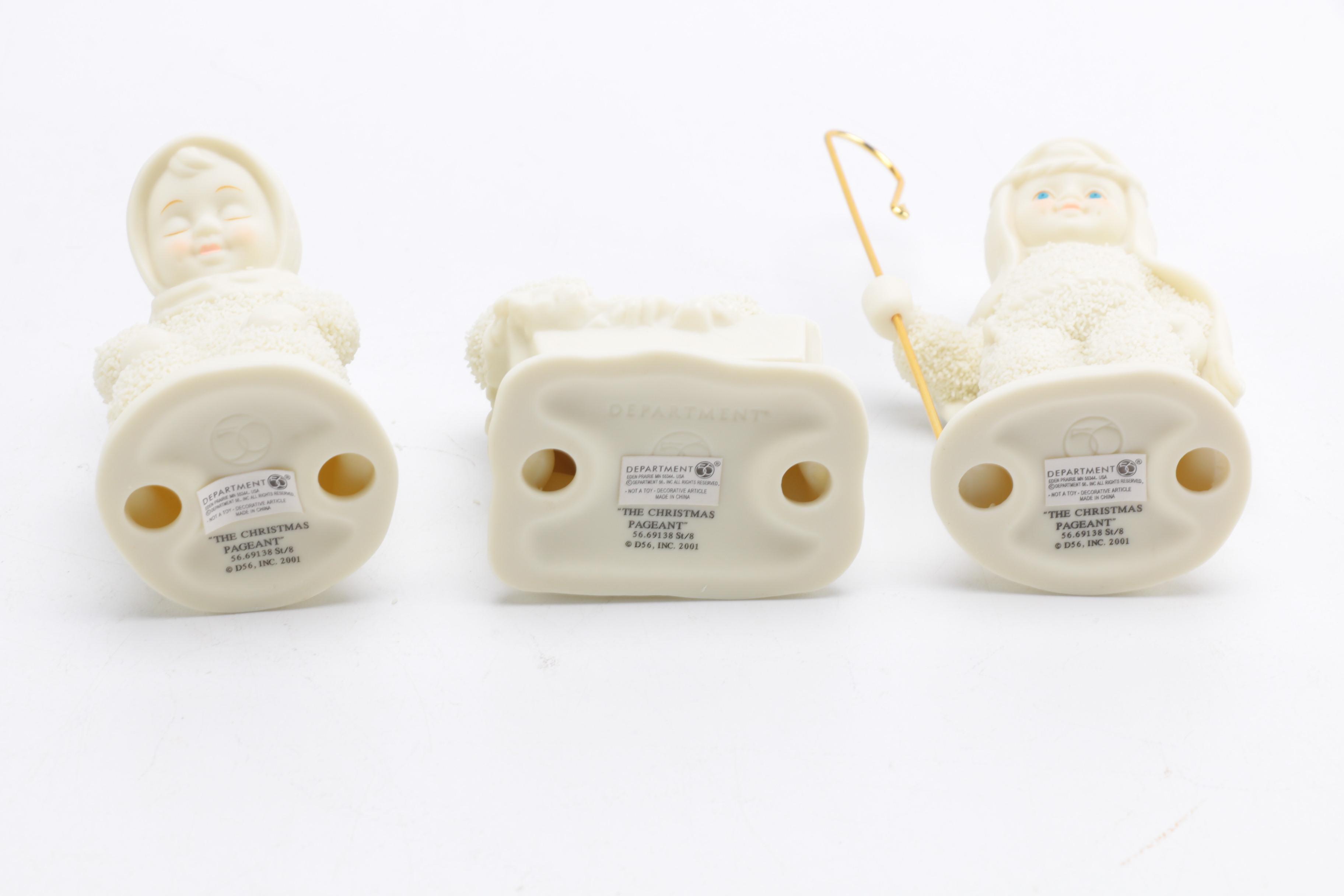 Department 56 "The Christmas Pageant" Snow Babies Nativity Scene