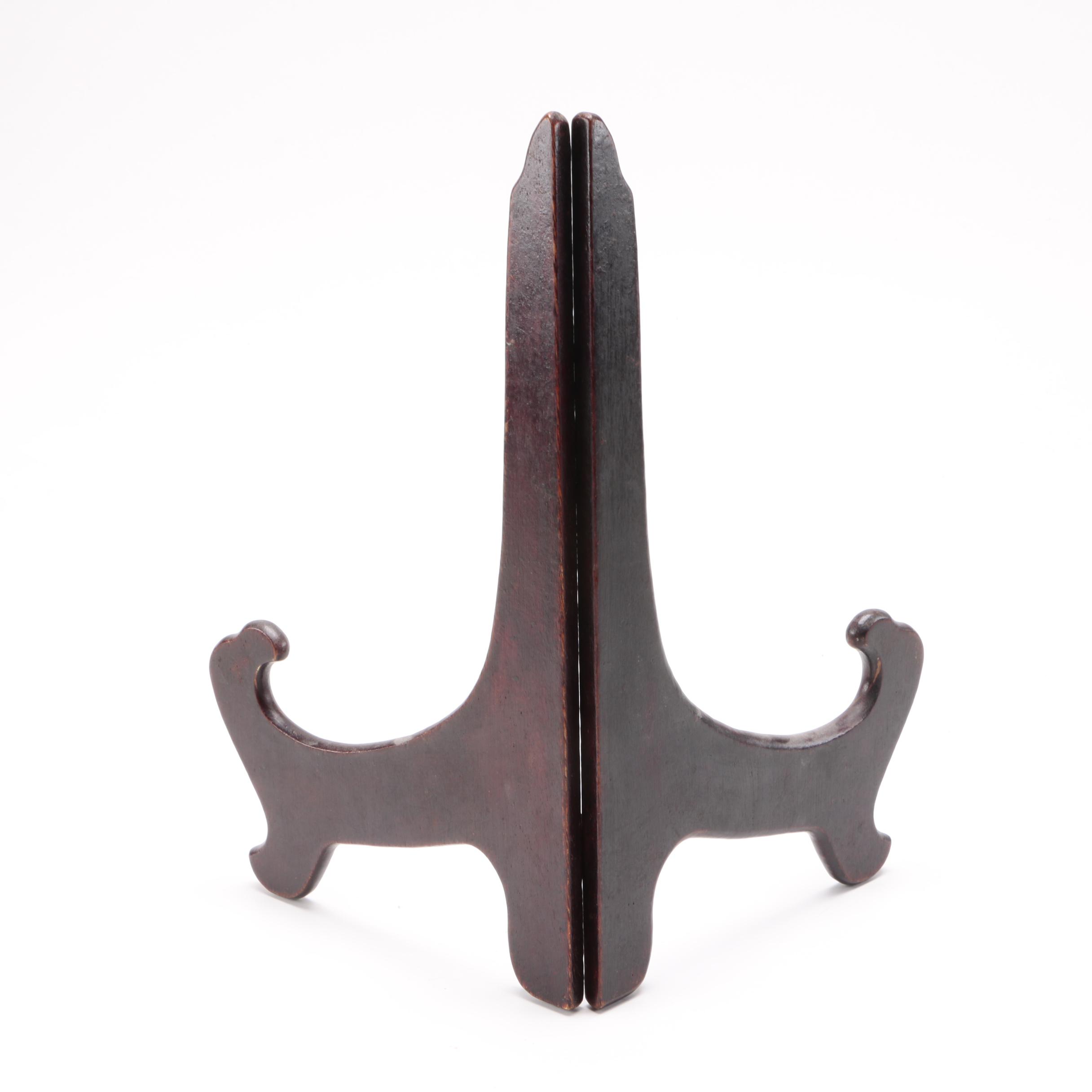 Decorative Porcelain Floral Plate With Stand