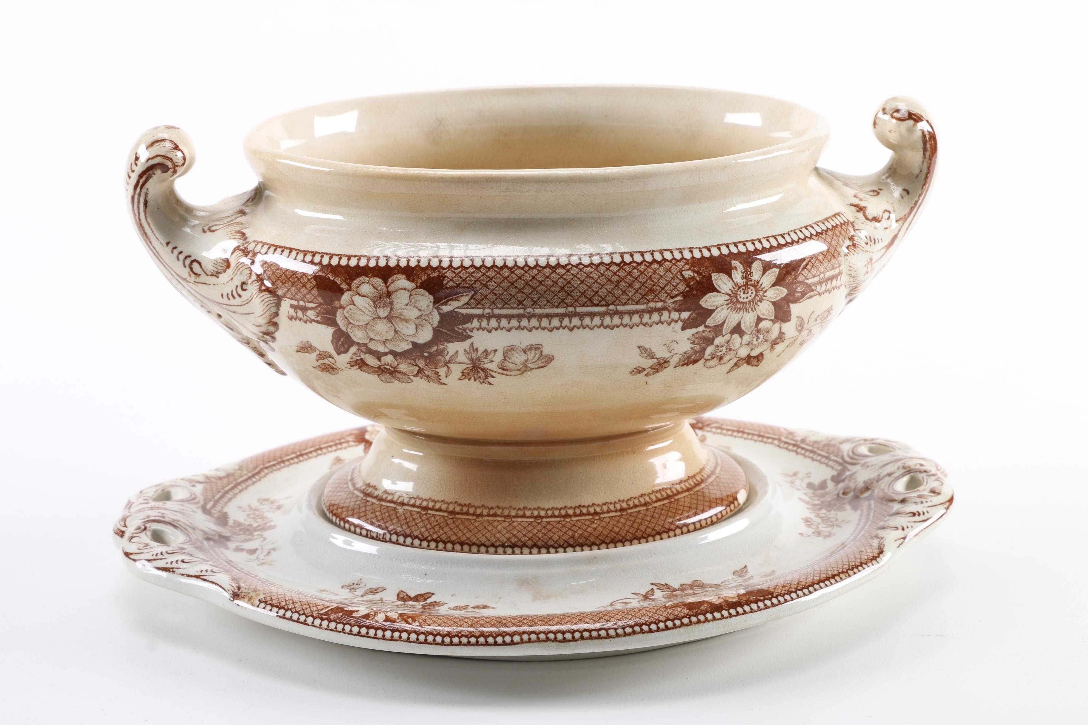 Ceramic Vases and Stoneware Dish