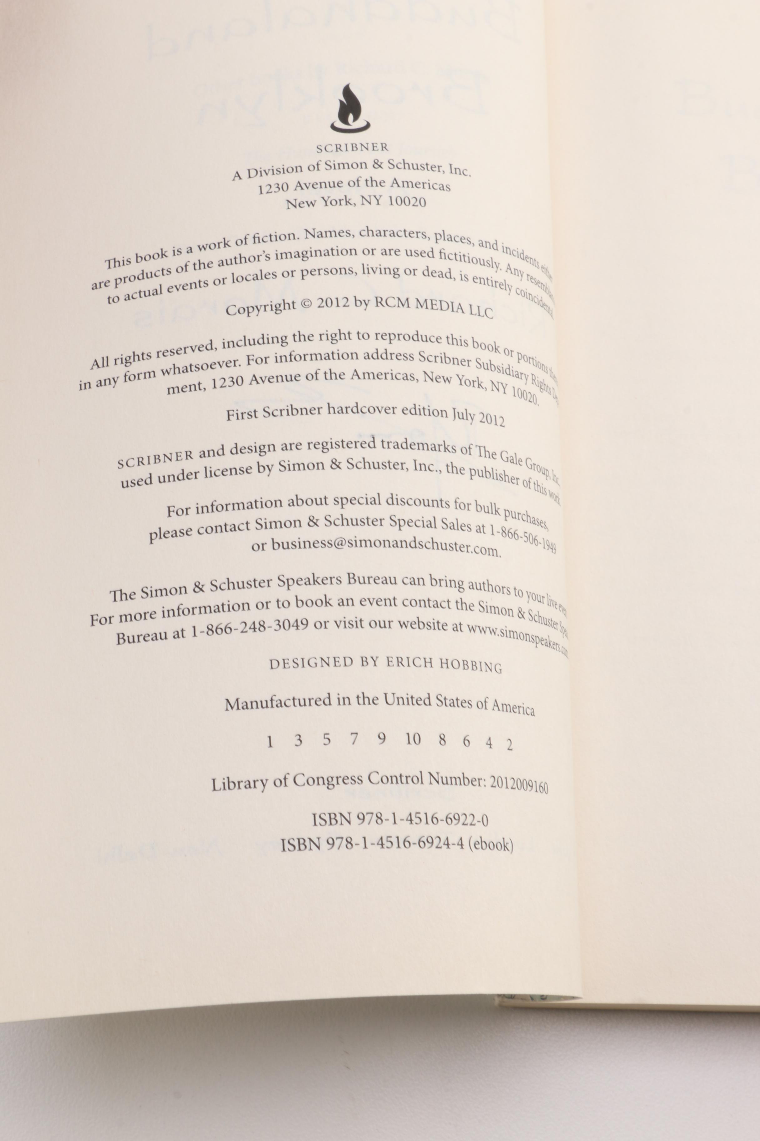 Three Signed First Printing Novels