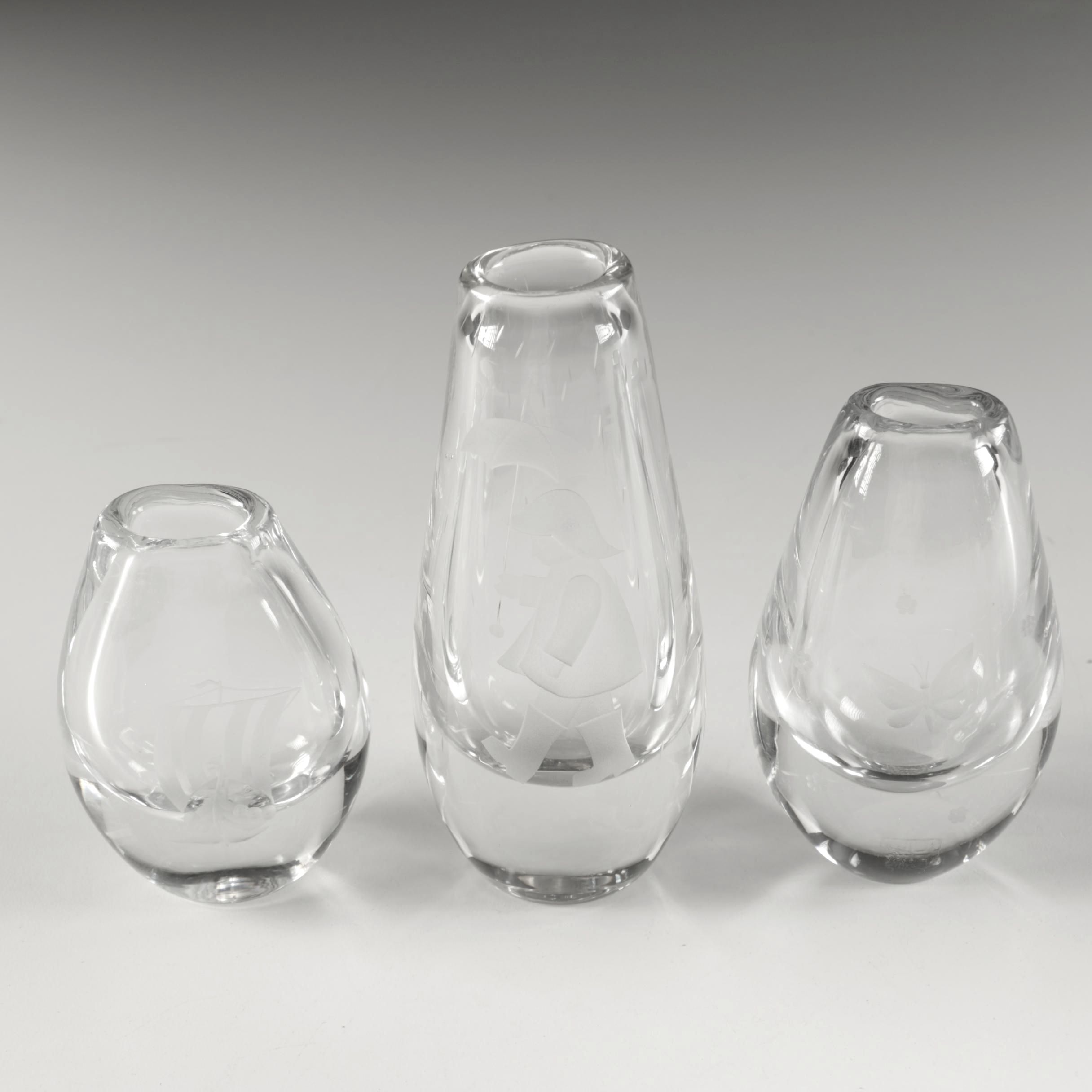 Frosted Crystal Vases