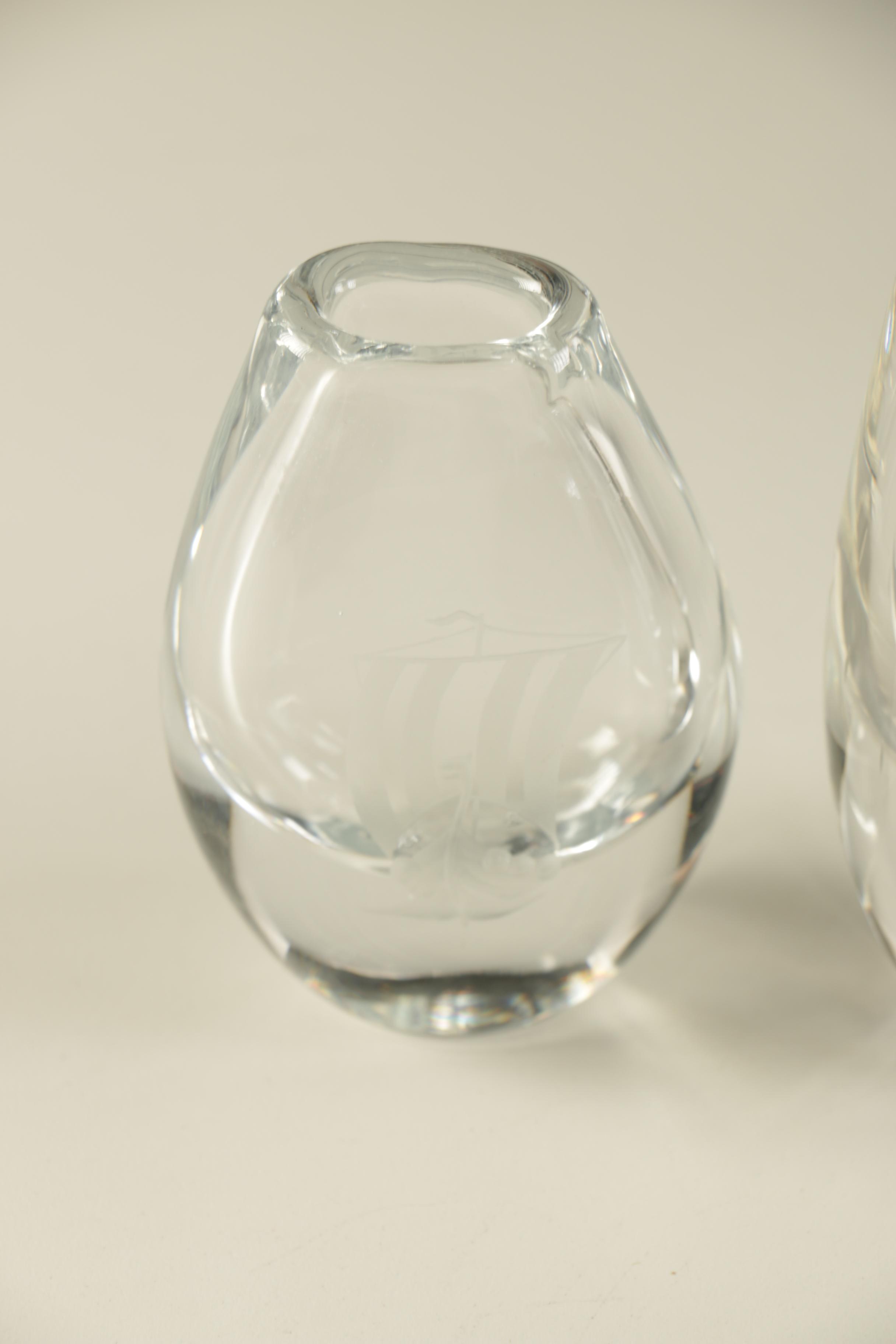 Frosted Crystal Vases
