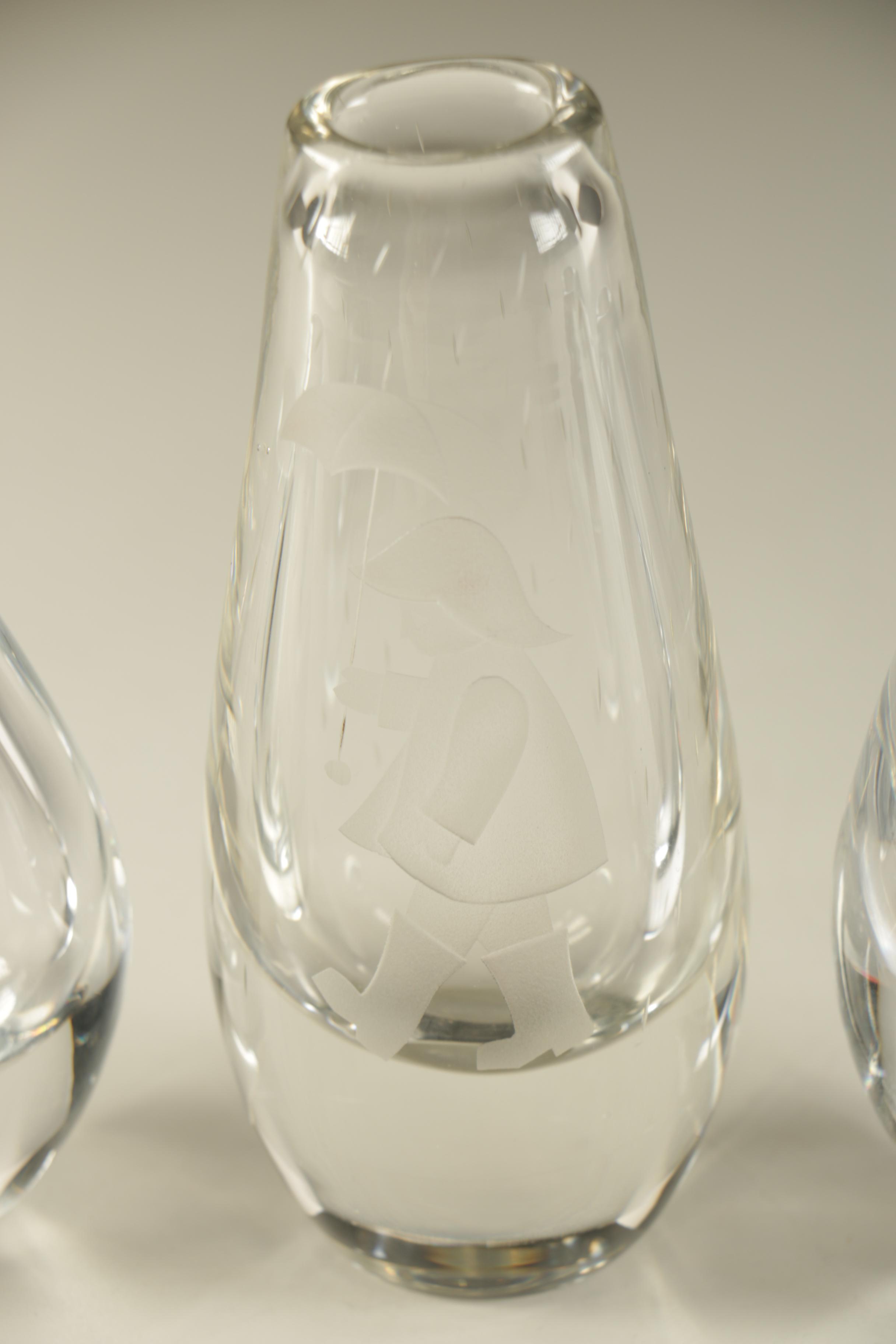 Frosted Crystal Vases