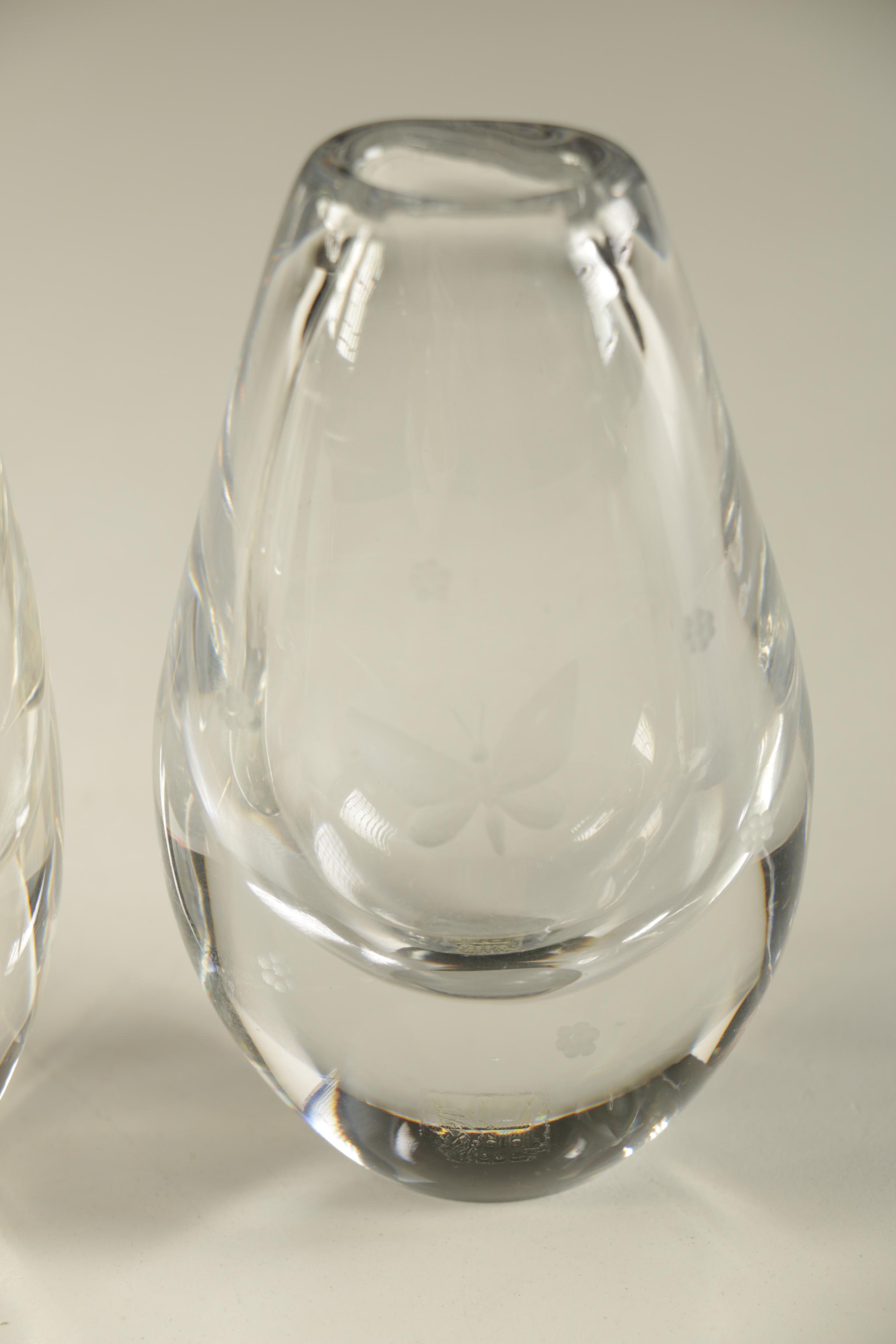 Frosted Crystal Vases