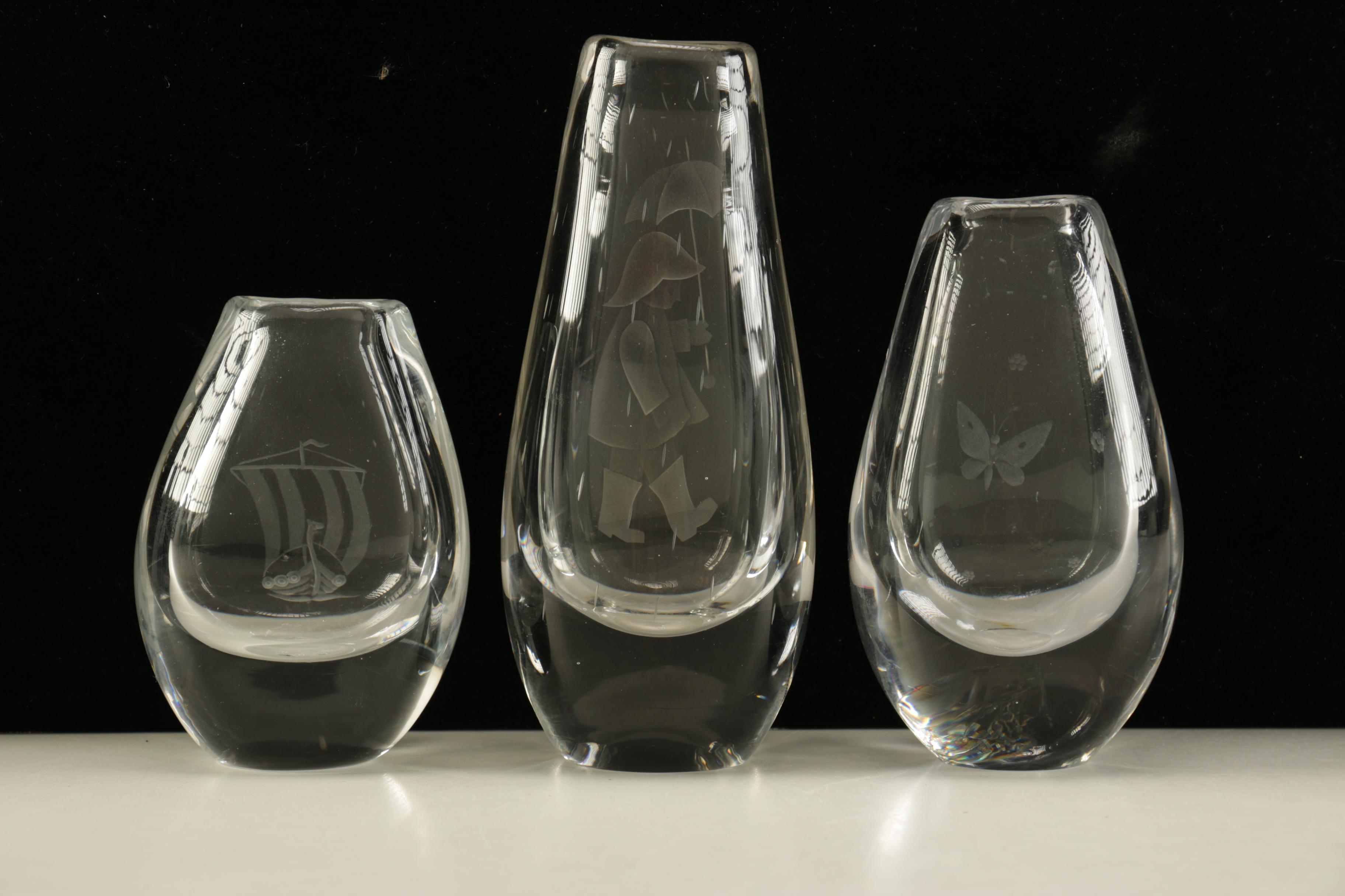 Frosted Crystal Vases