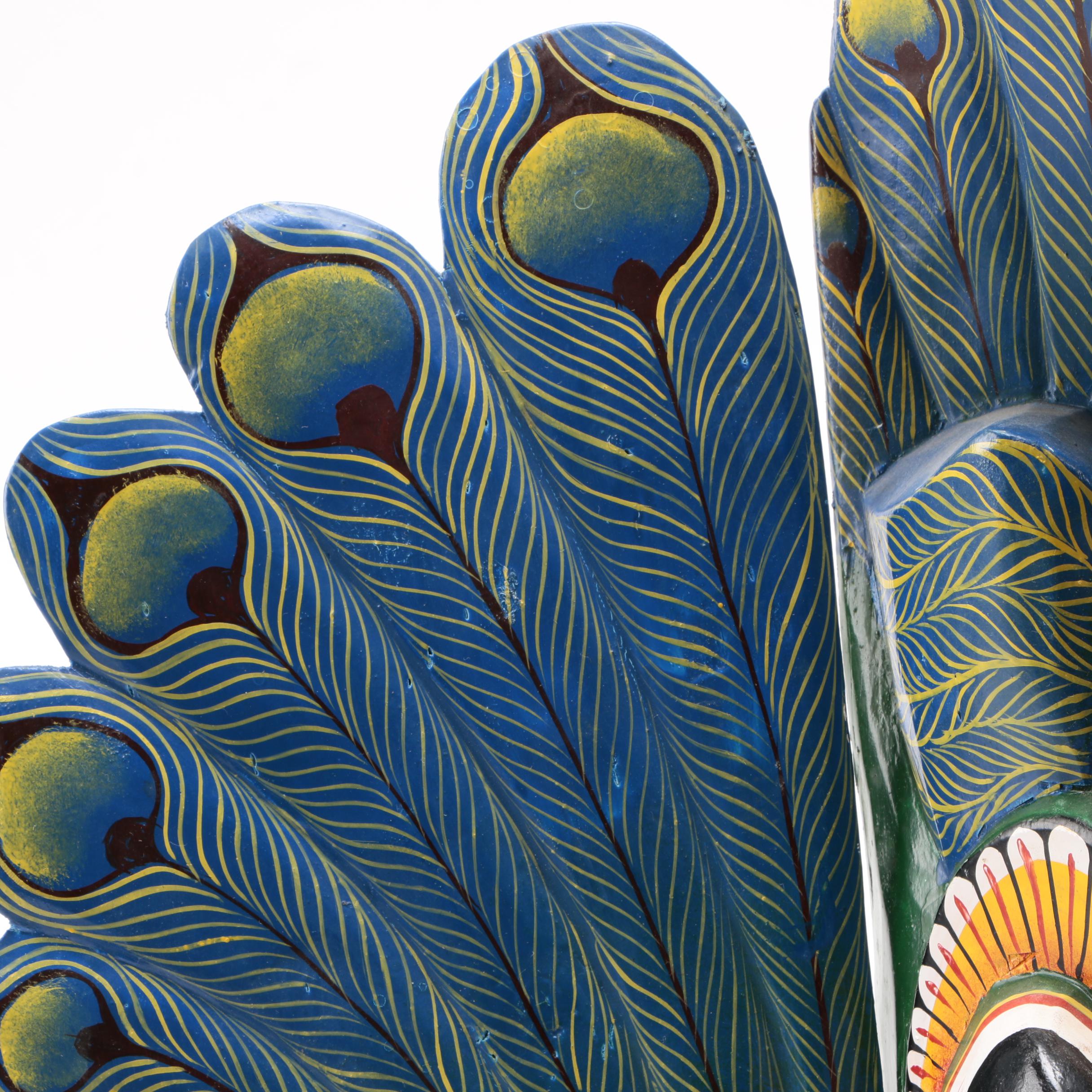 Decorative Balinese Painted Wood Mask