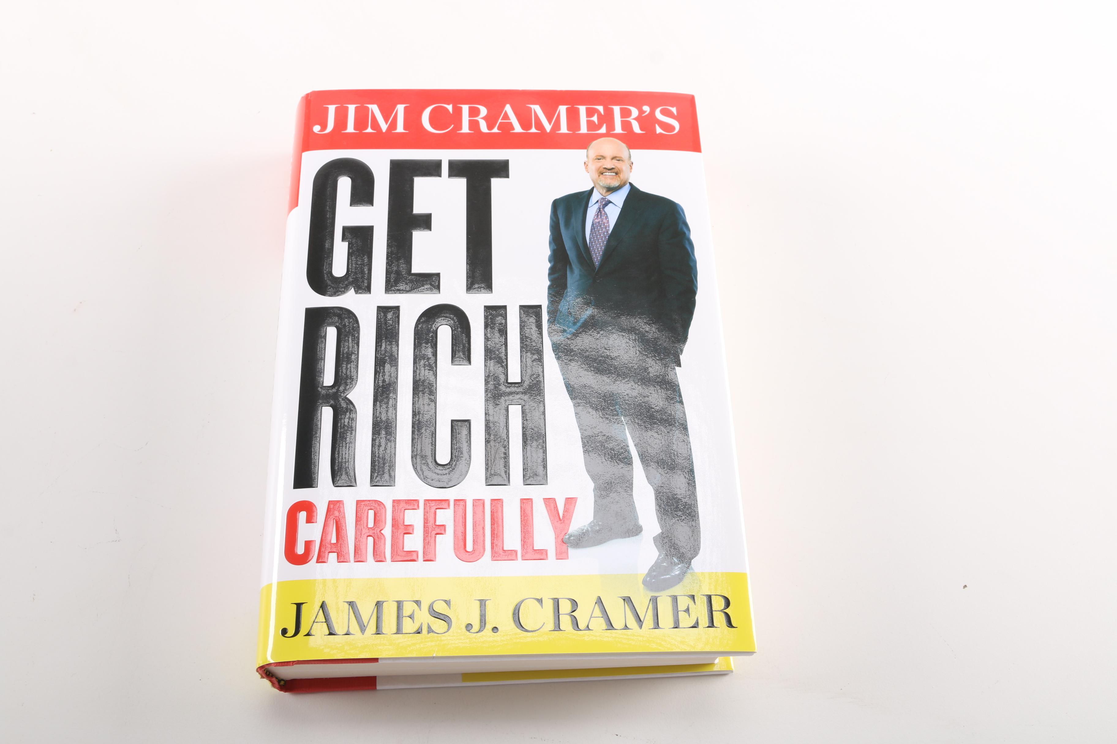 Business Book Assortment Featuring Signed Jim Cramer