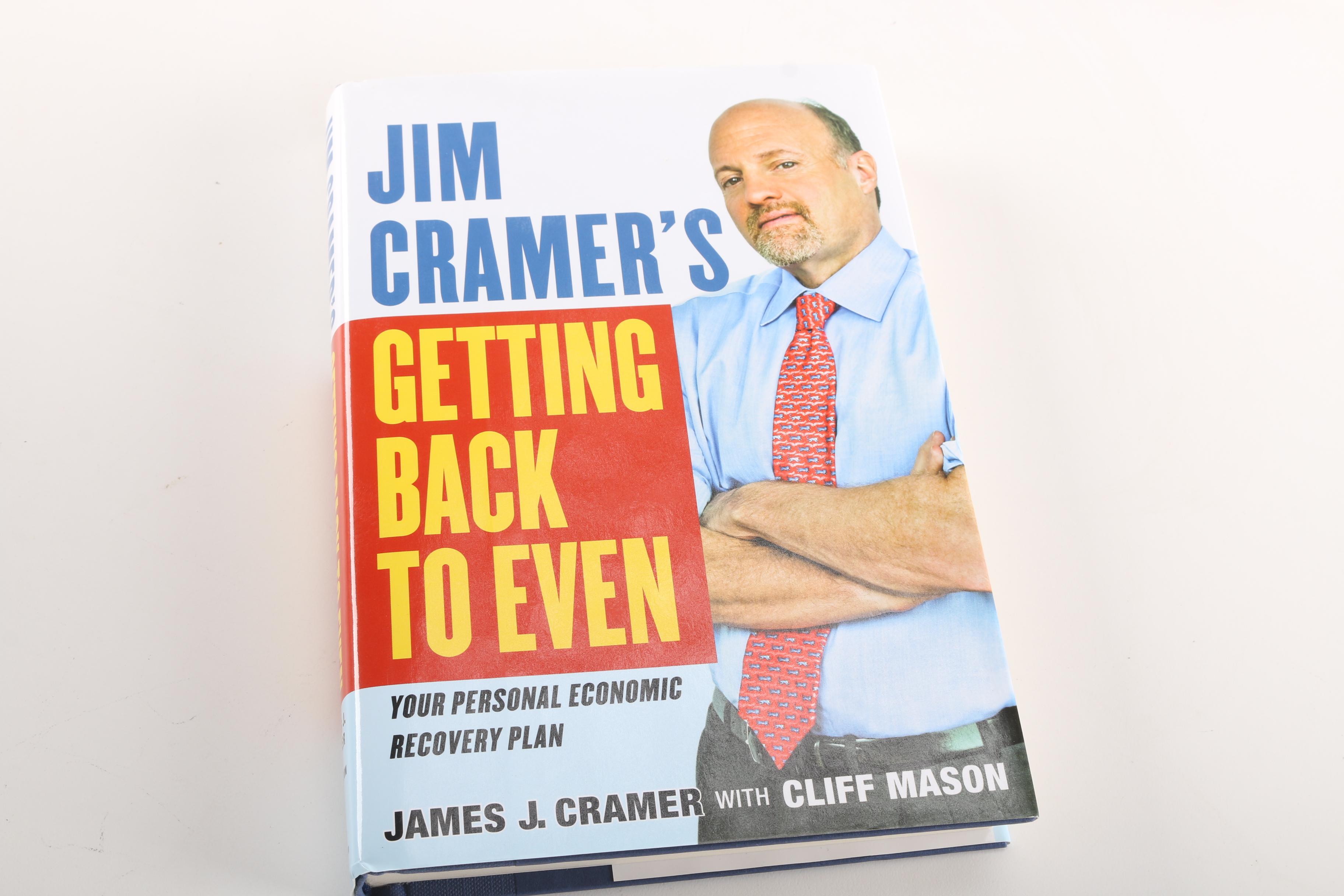 Business Book Assortment Featuring Signed Jim Cramer