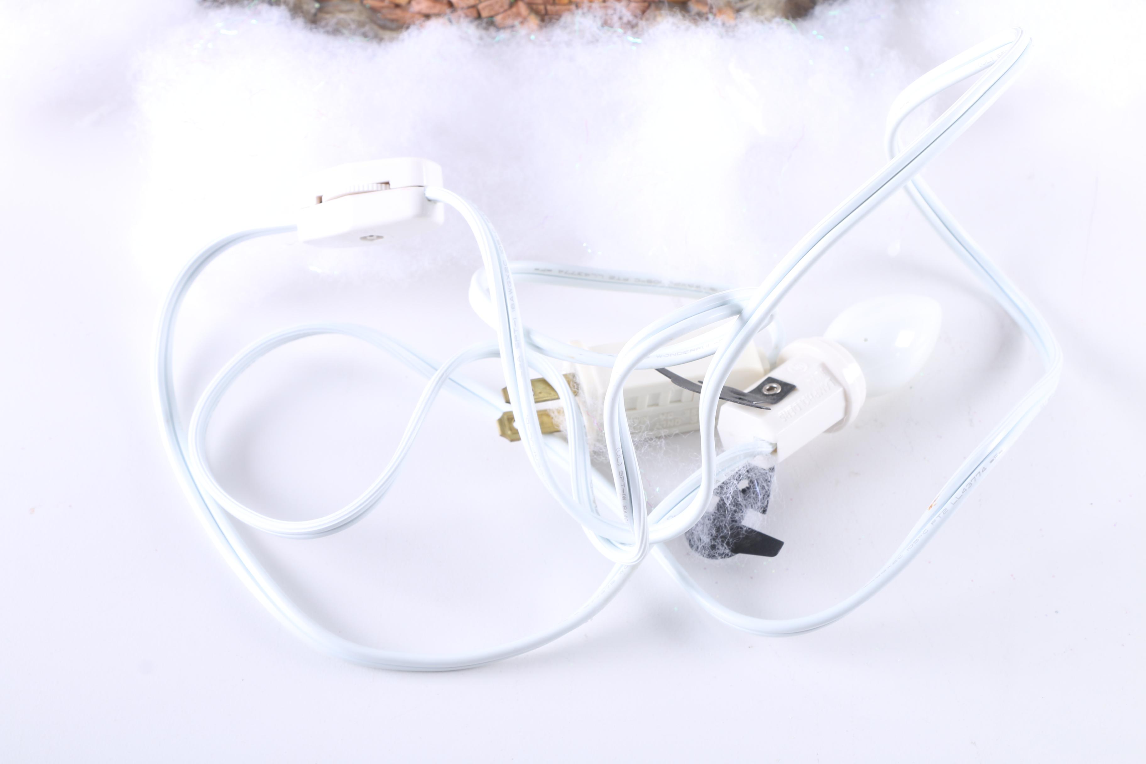 Department 56 "Dickens" Christmas Village Ceramic Lamps