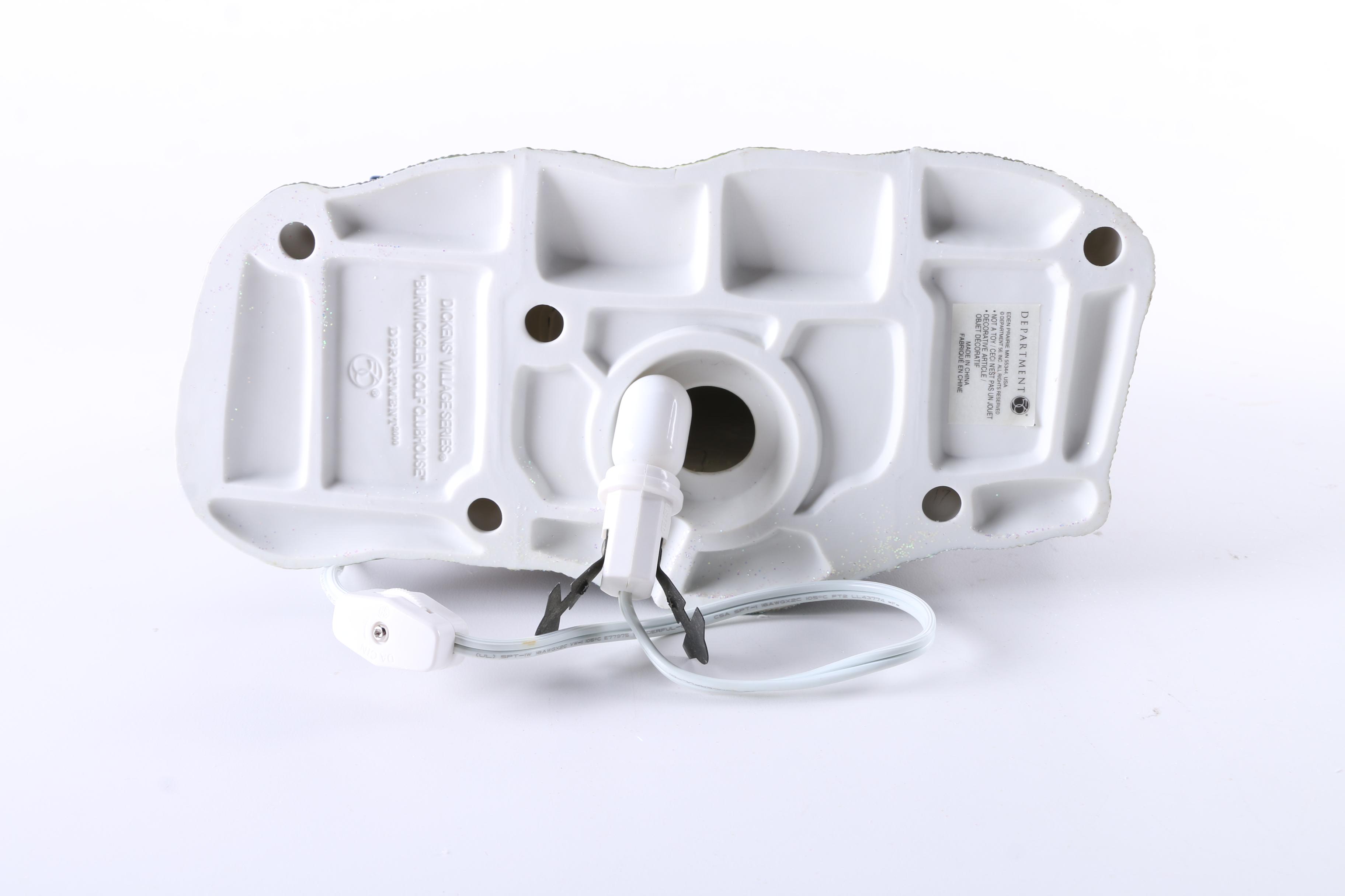 Department 56 "Dickens" Christmas Village Ceramic Lamps