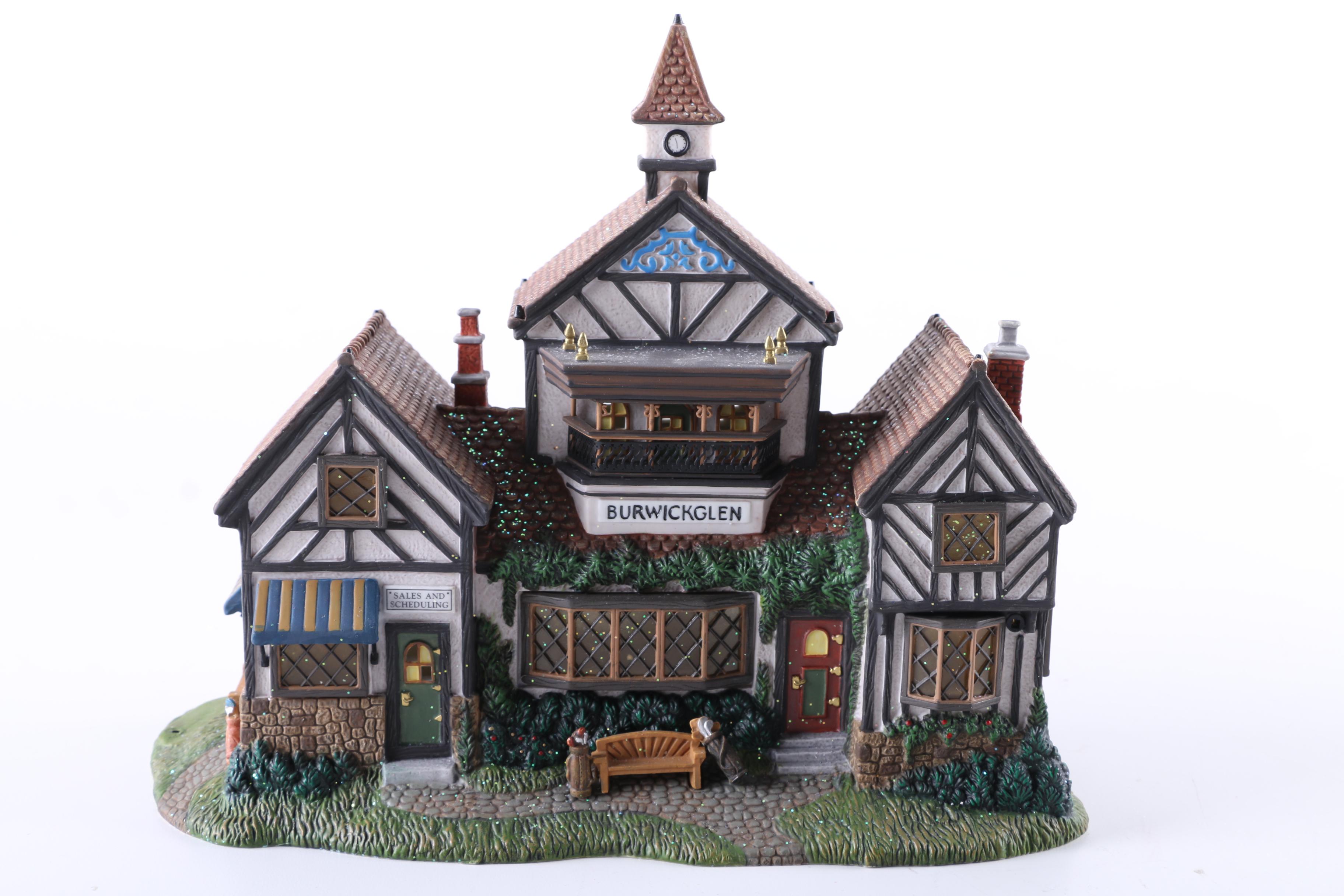 Department 56 "Dickens" Christmas Village Ceramic Lamps