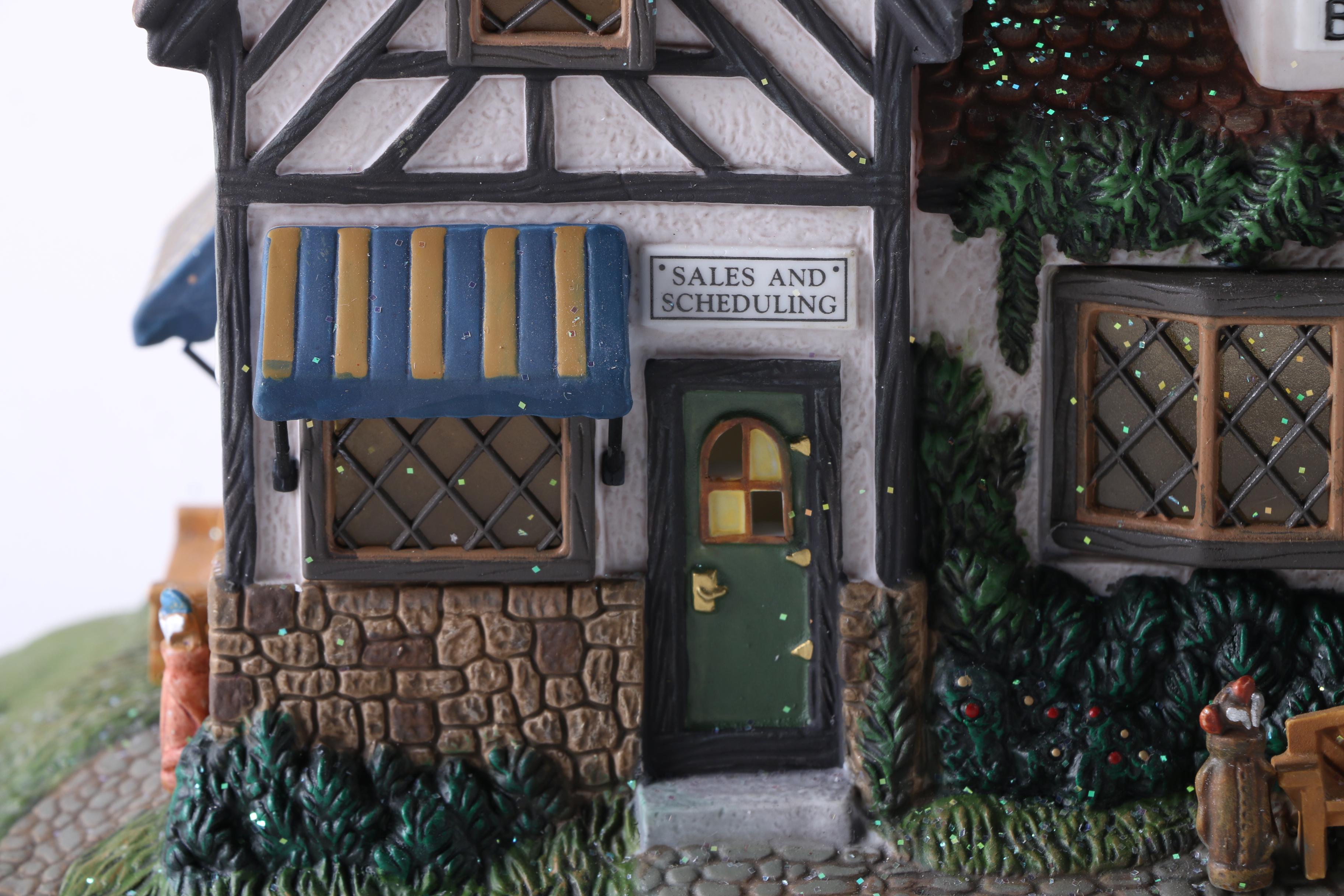 Department 56 "Dickens" Christmas Village Ceramic Lamps