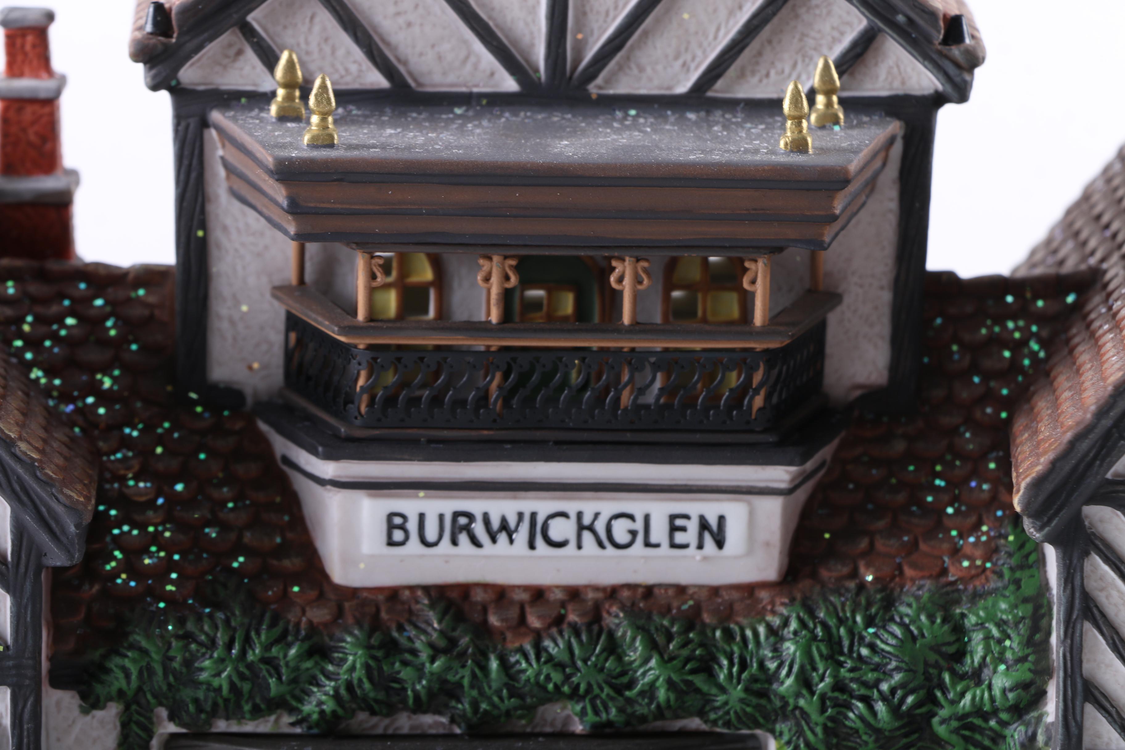 Department 56 "Dickens" Christmas Village Ceramic Lamps