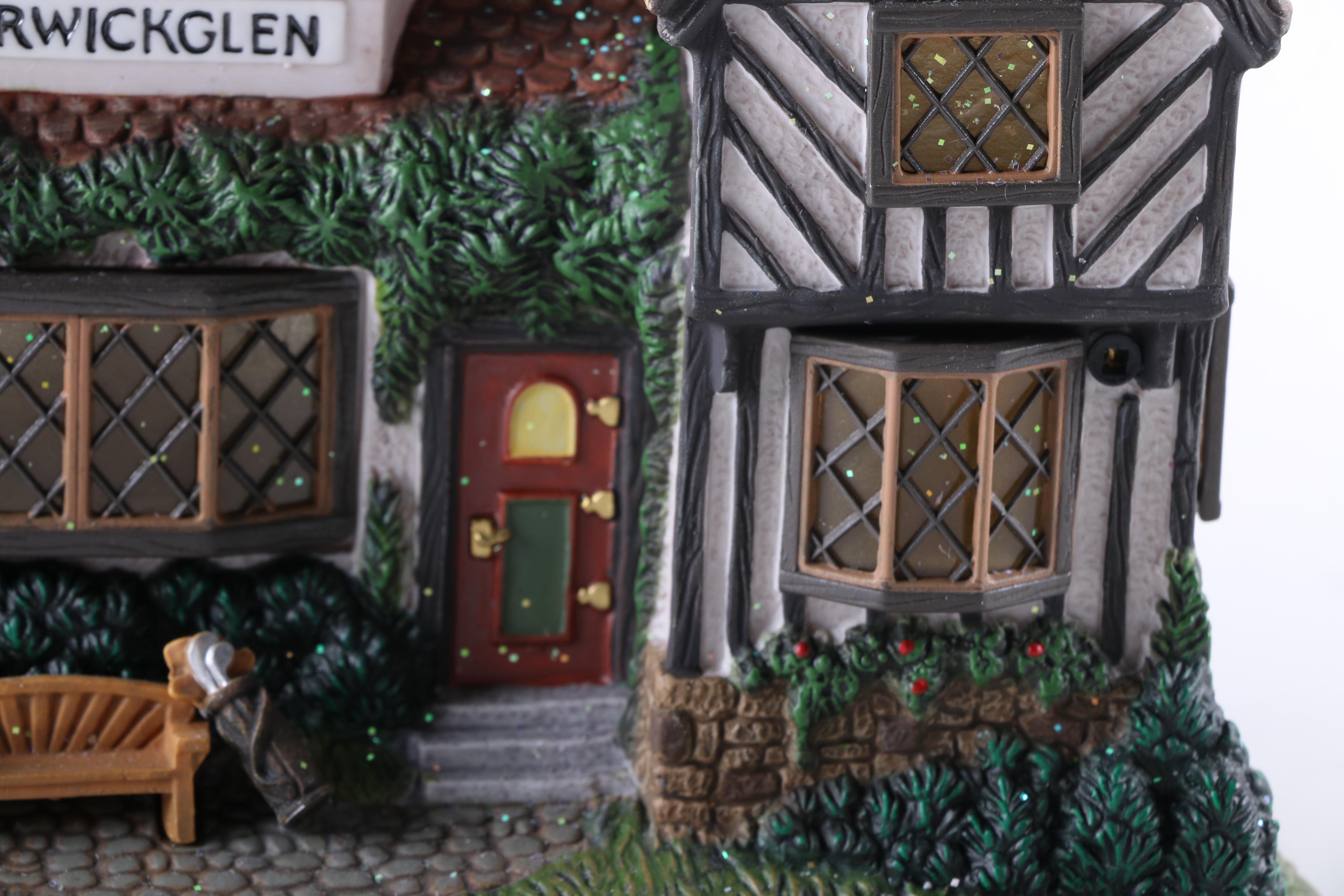 Department 56 "Dickens" Christmas Village Ceramic Lamps