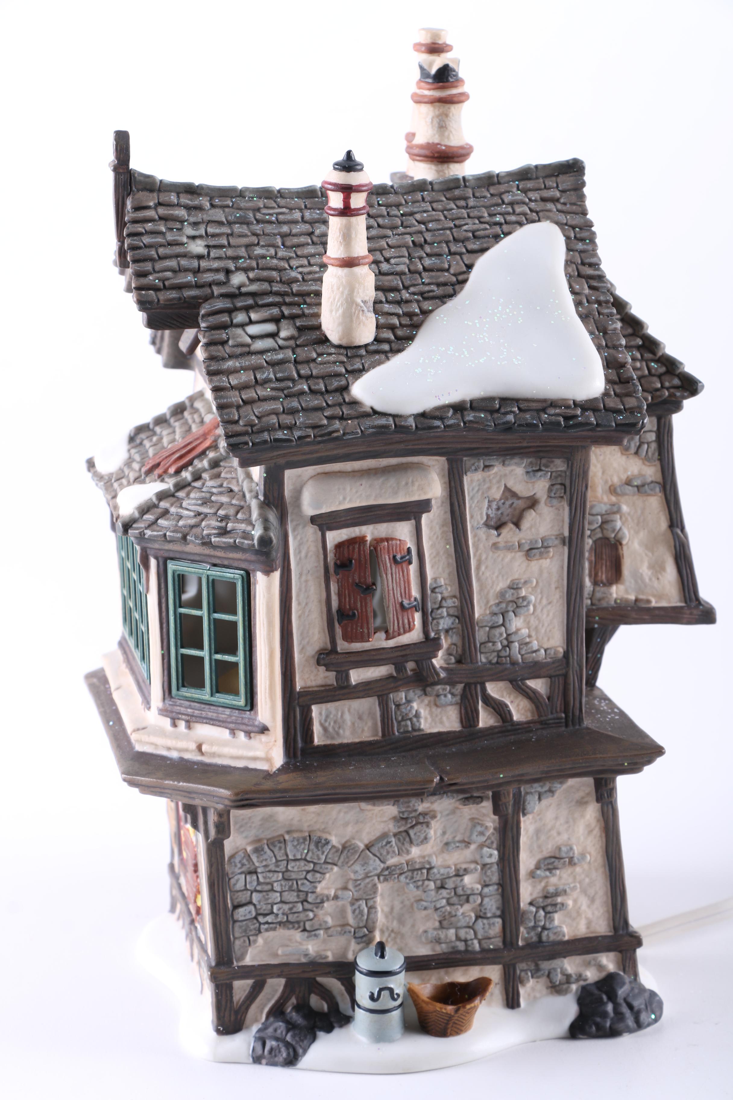 Department 56 "Dickens" Christmas Village Ceramic Lamps