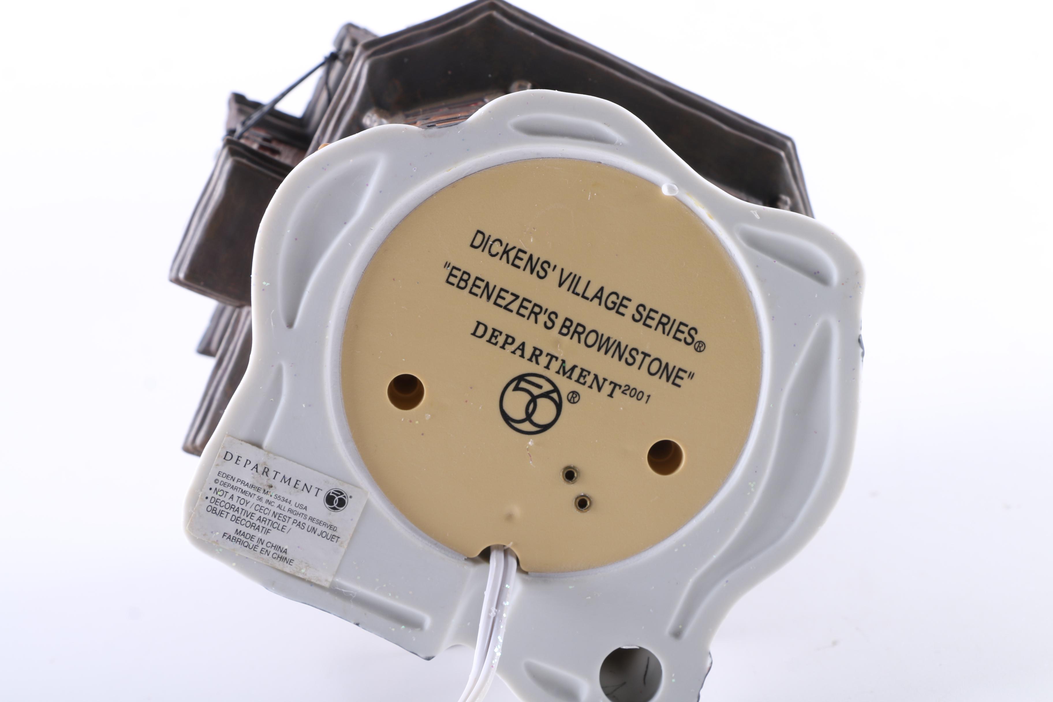 Department 56 "Dickens" Christmas Village Ceramic Lamps