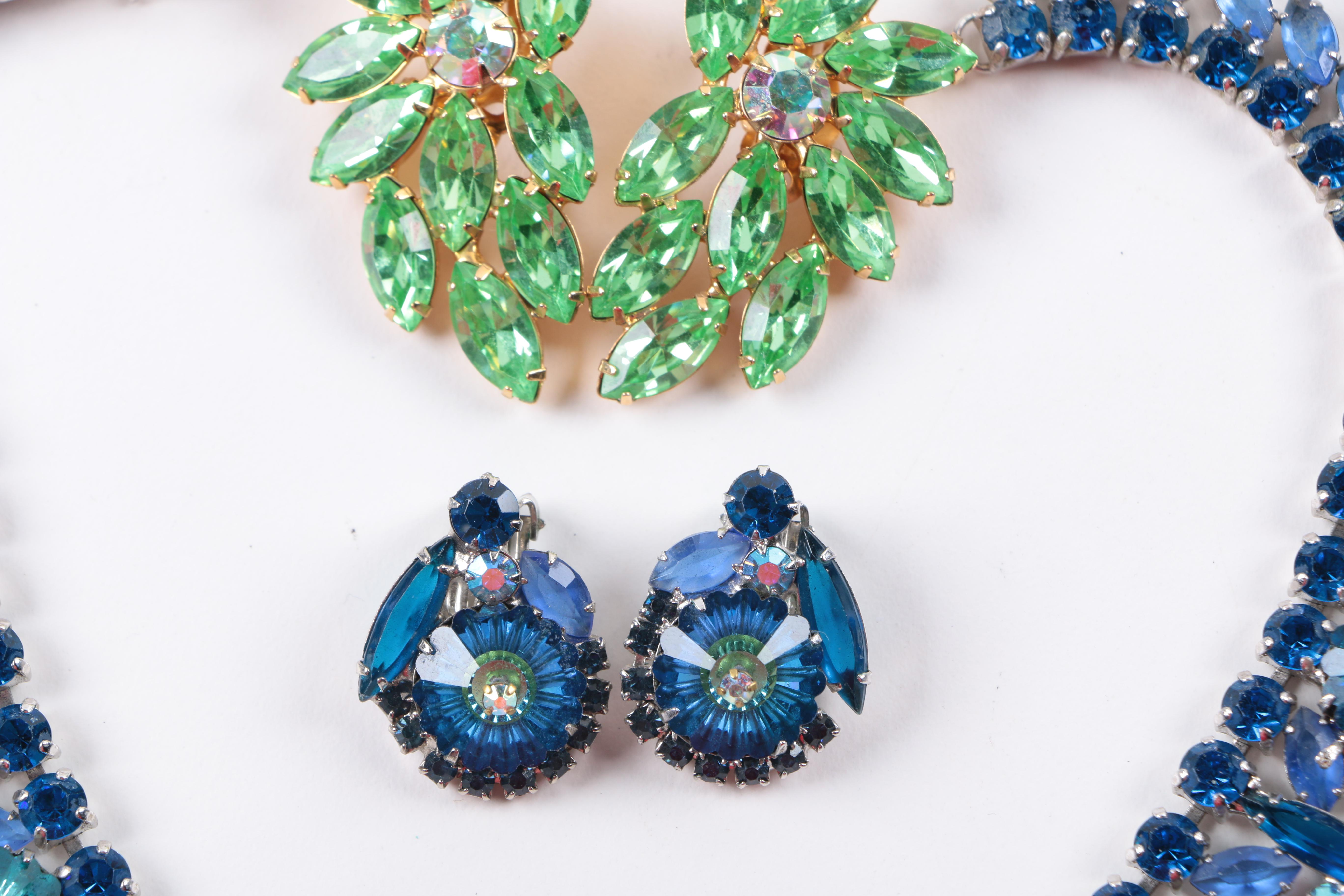 Vintage Costume Jewelry Including a Demi Parure from Peru