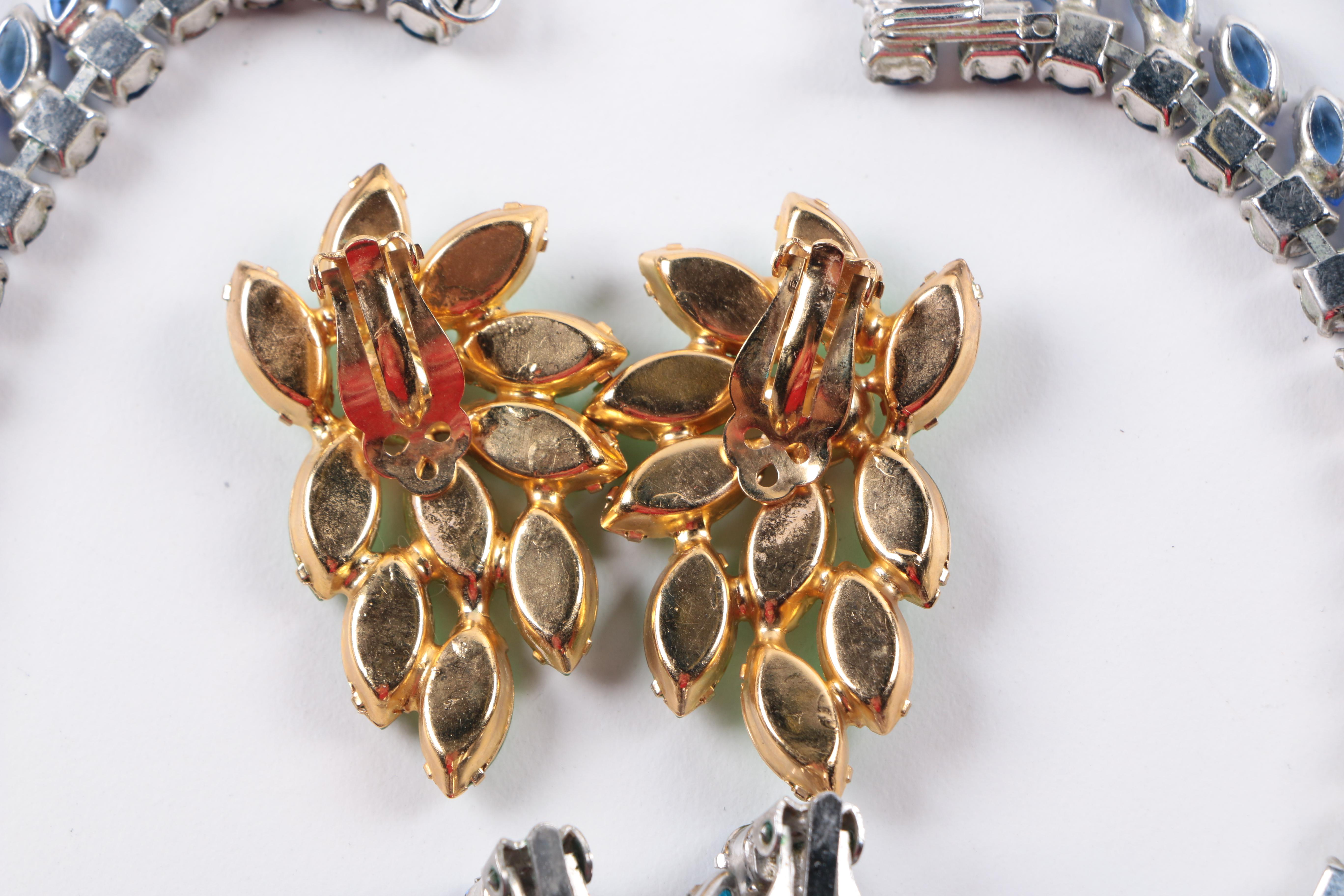Vintage Costume Jewelry Including a Demi Parure from Peru