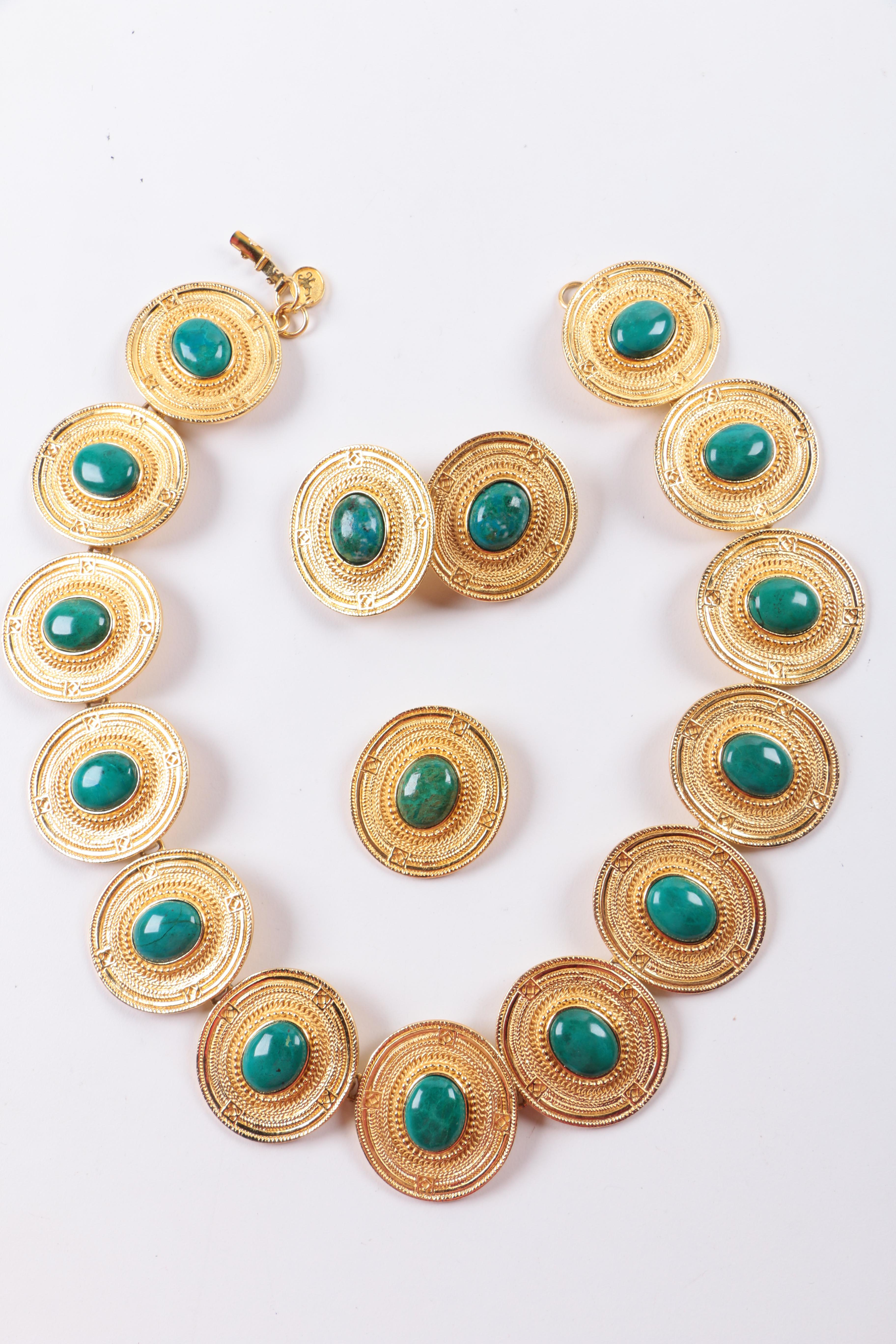 Vintage Costume Jewelry Including a Demi Parure from Peru