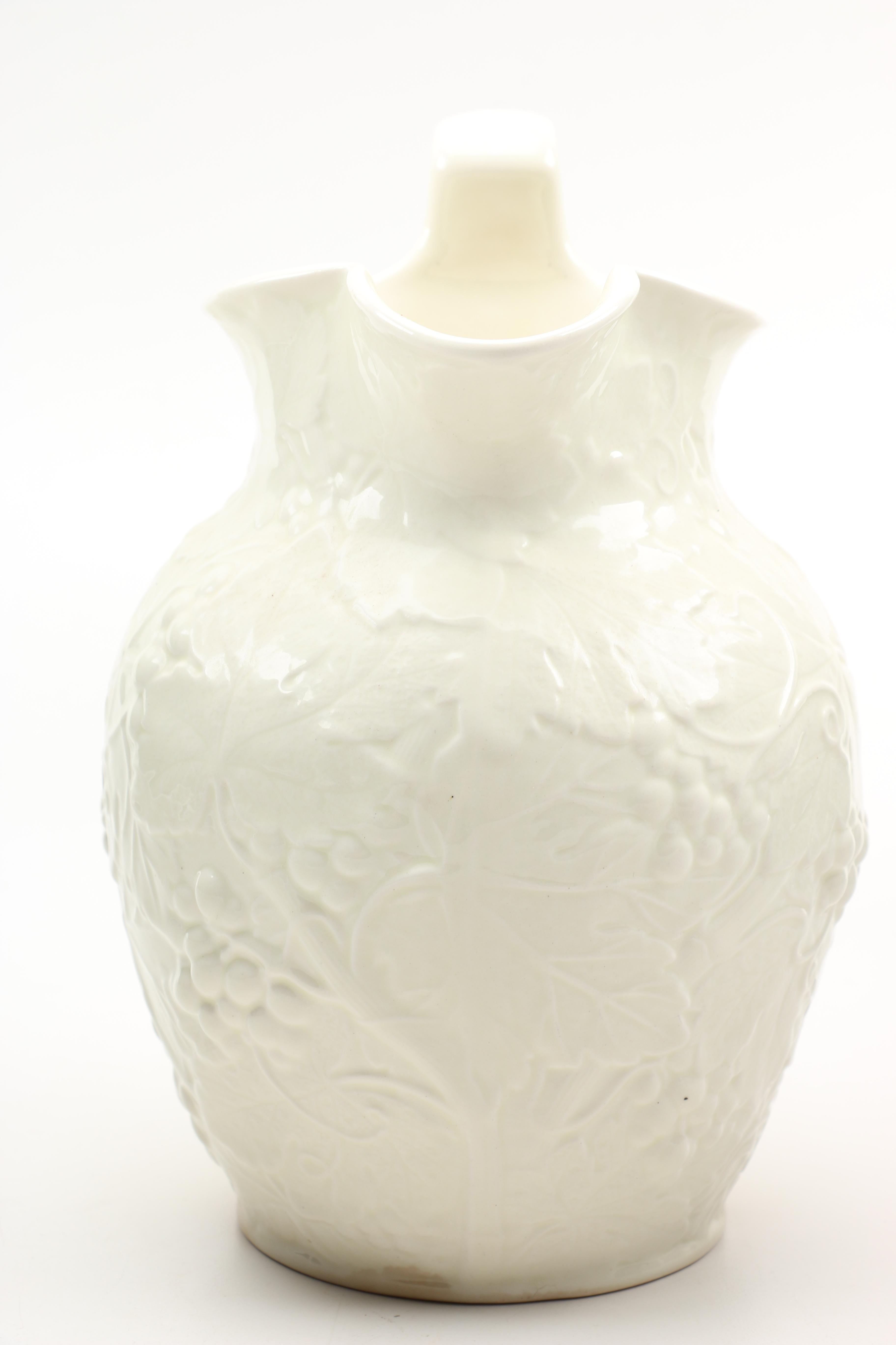 Wedgwood Pitcher With Grapevine Relief