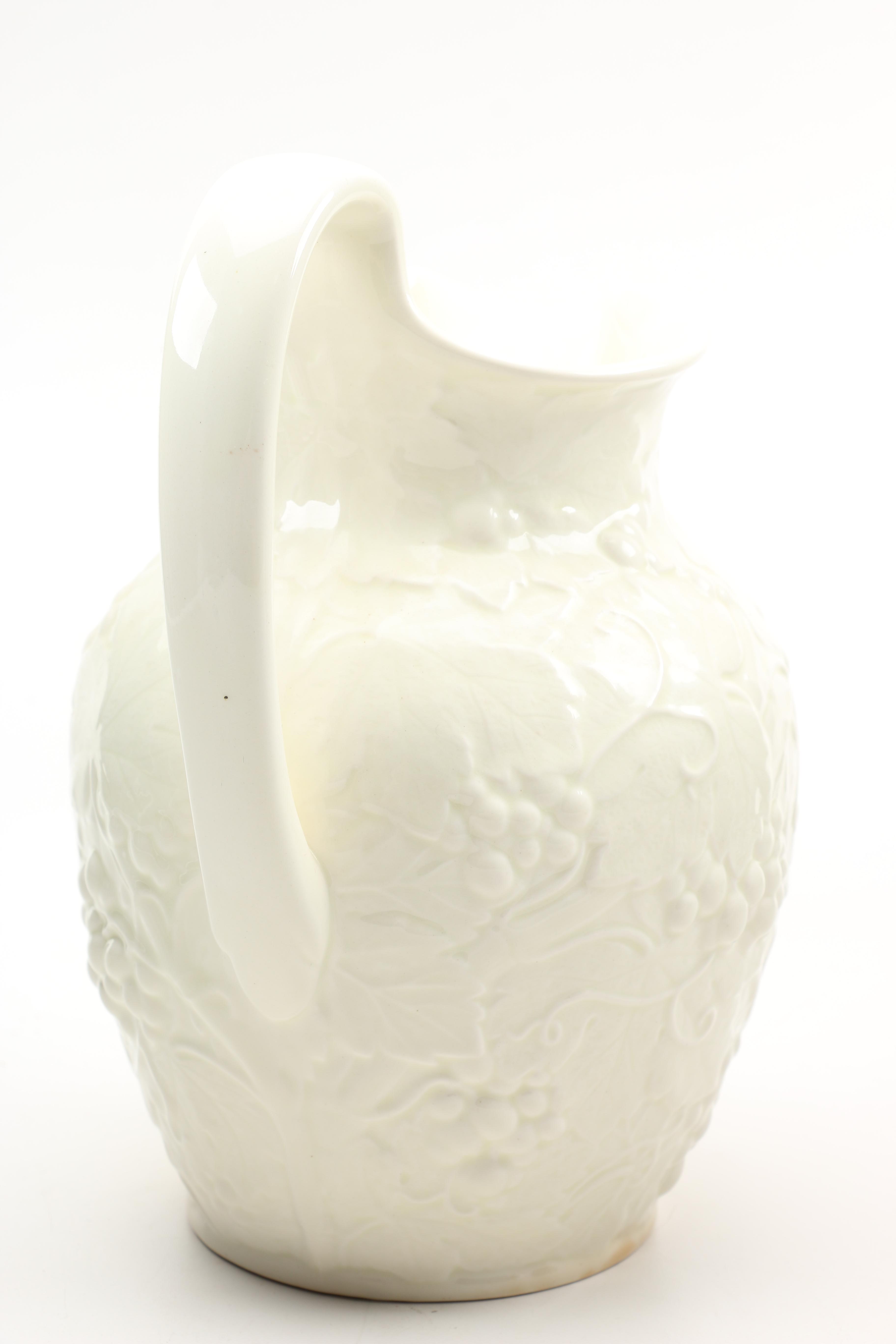 Wedgwood Pitcher With Grapevine Relief