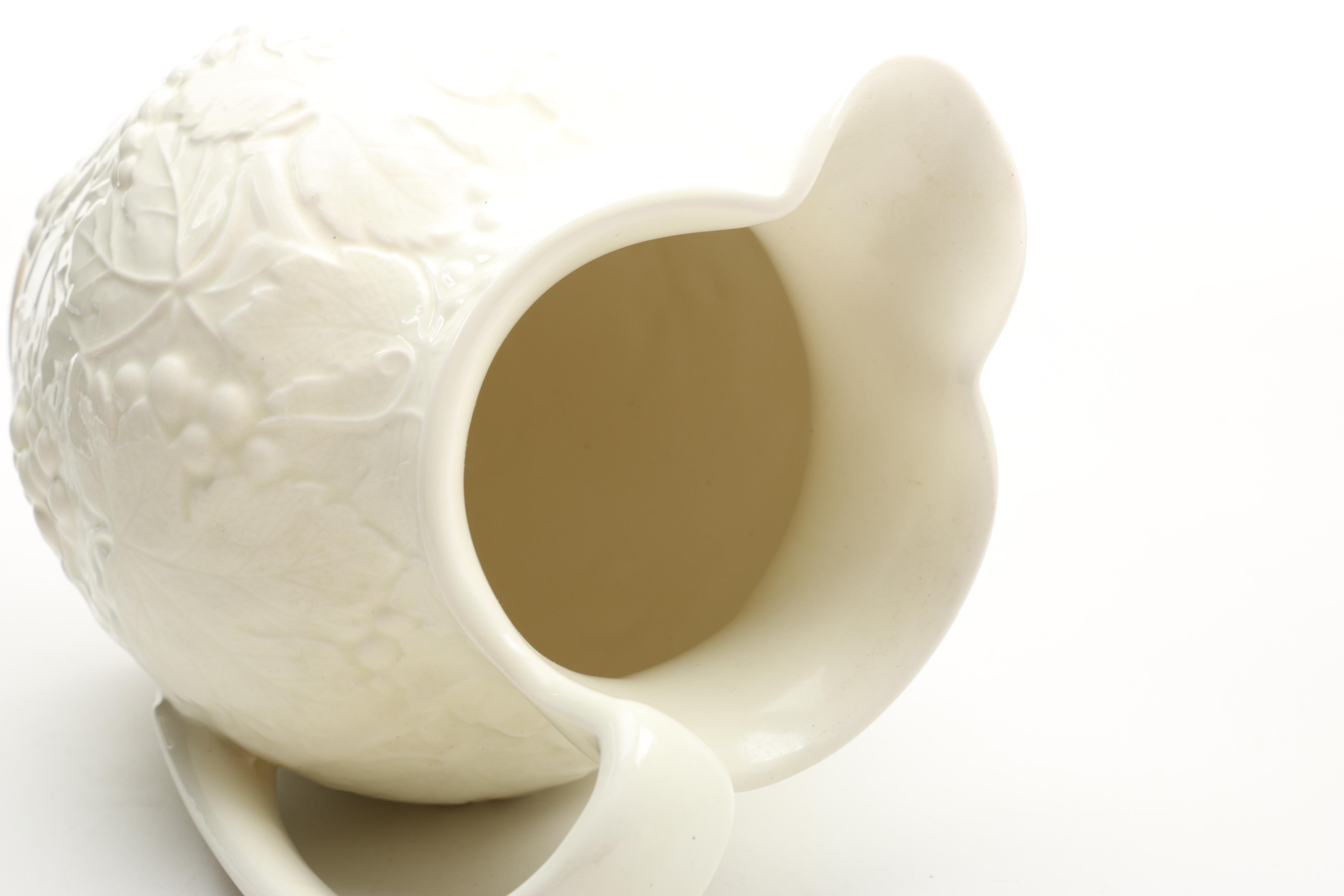 Wedgwood Pitcher With Grapevine Relief