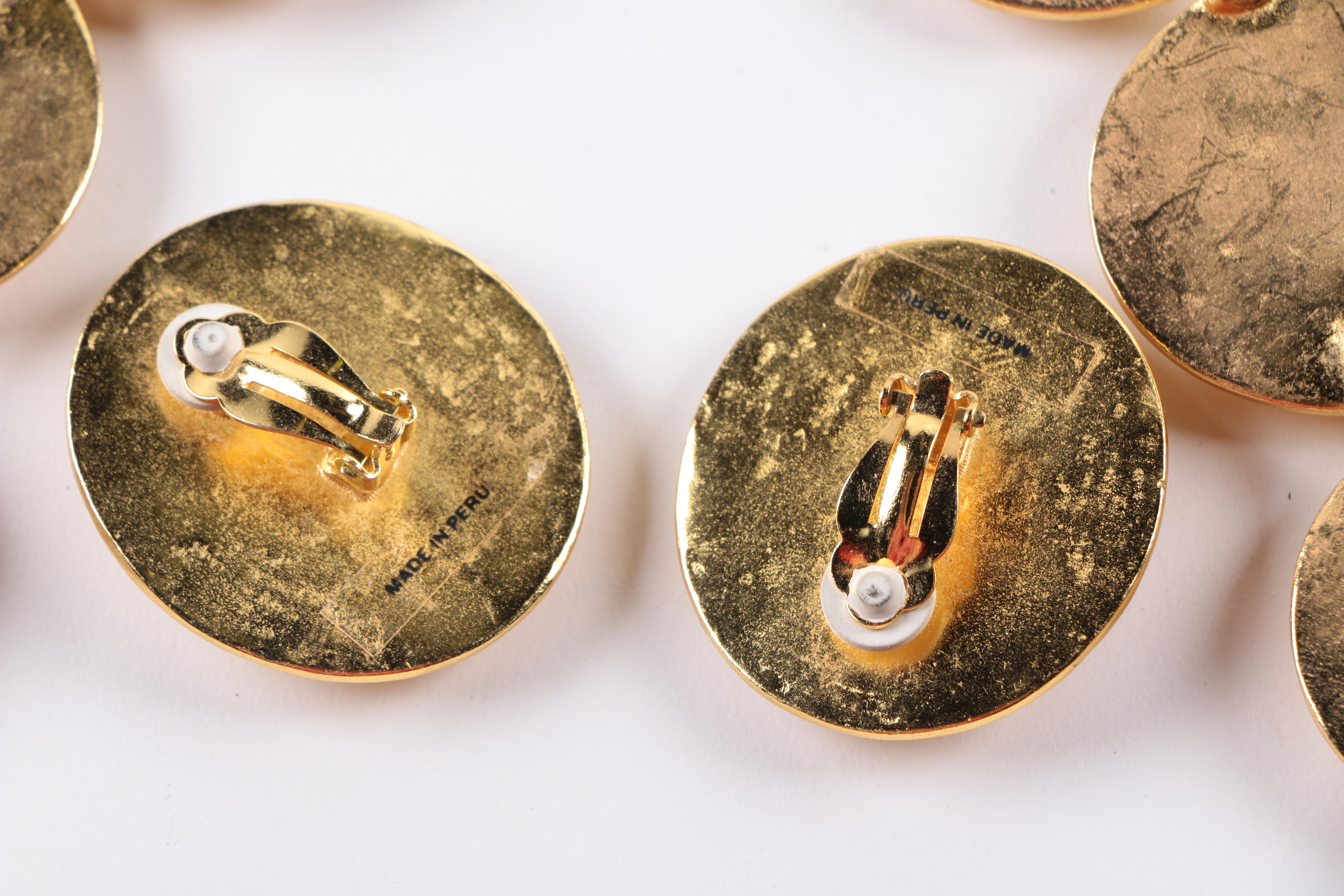 Vintage Costume Jewelry Including a Demi Parure from Peru