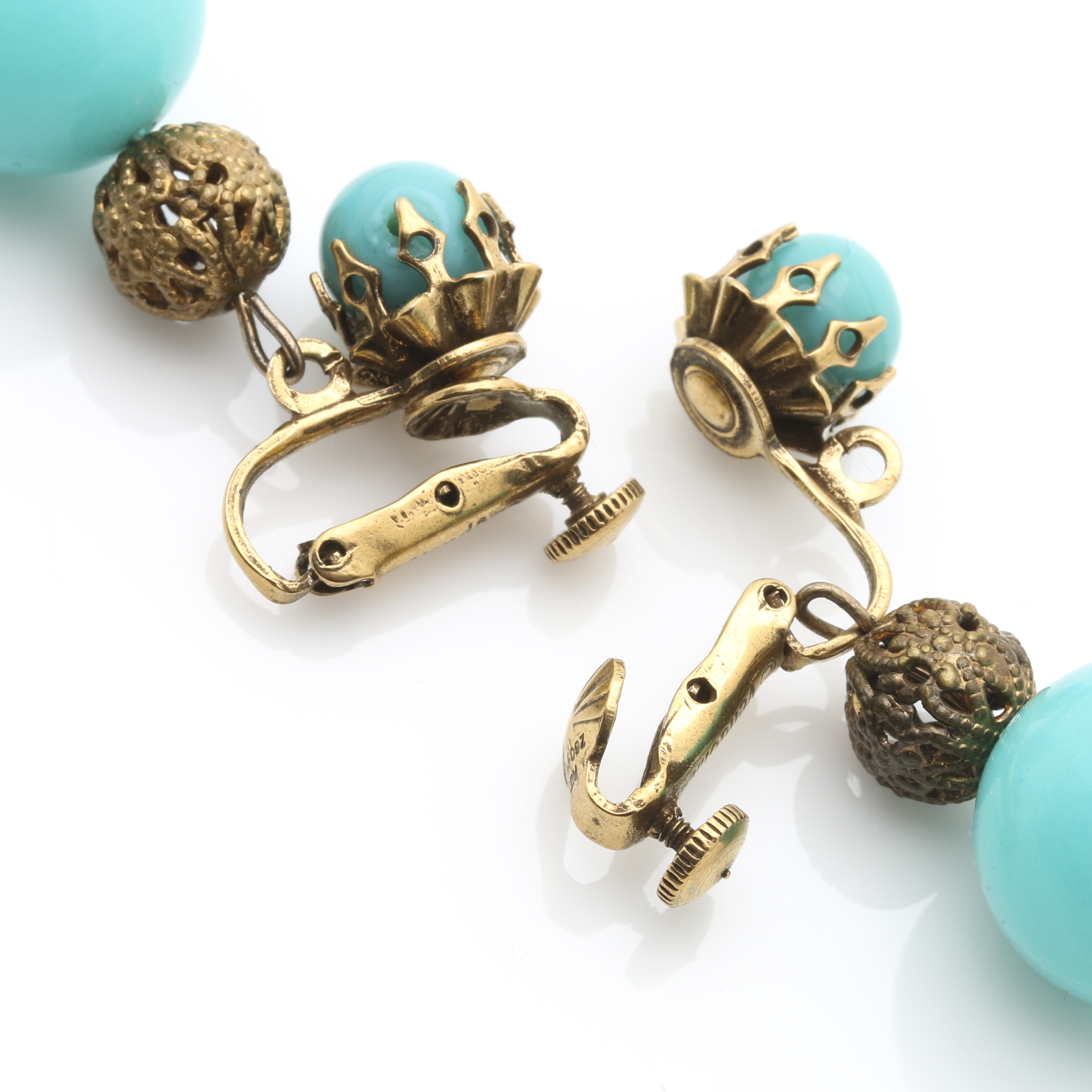 Vintage Necklace, Brooch and Earrings Featuring Vendome