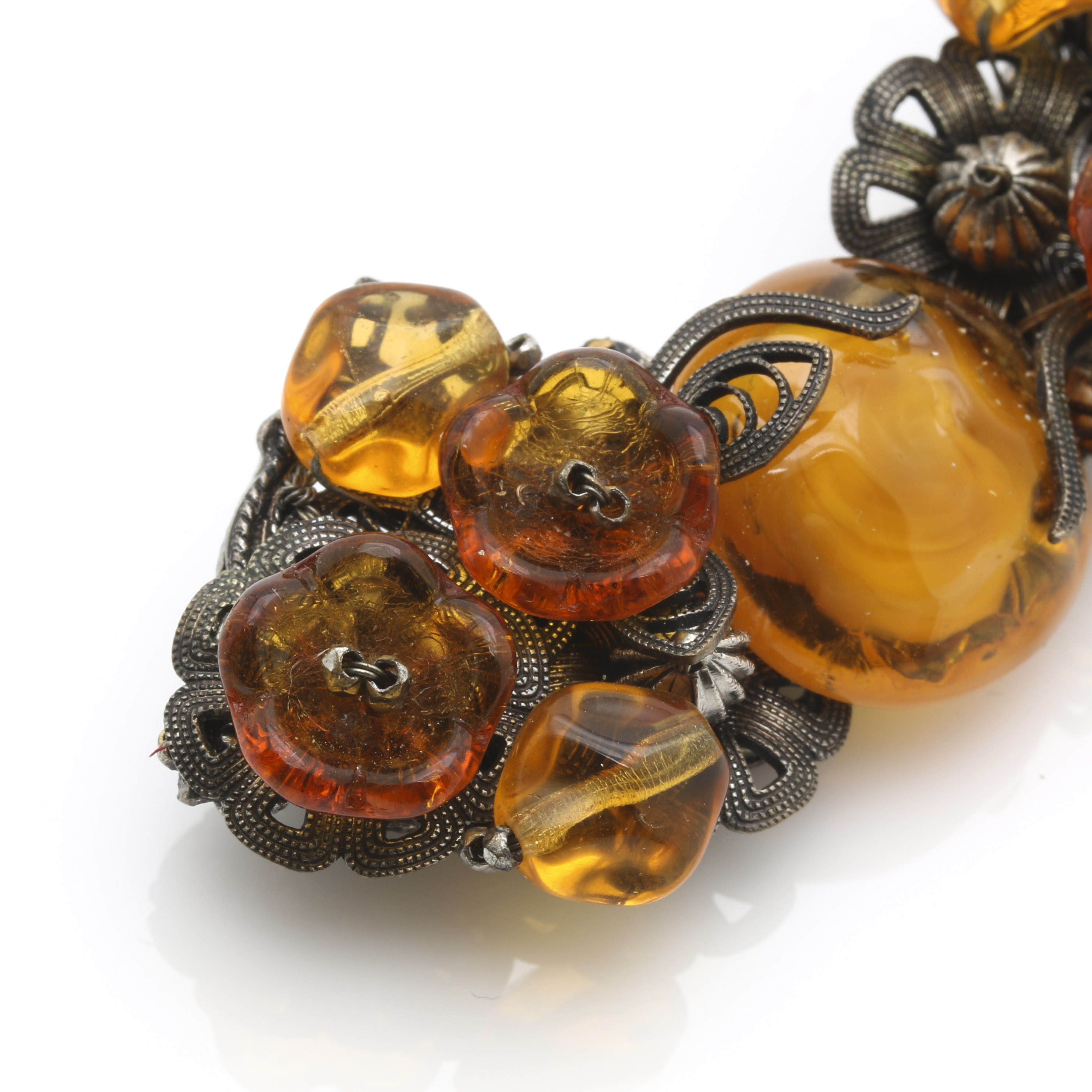 Vintage Miriam Haskell Floral Brooches