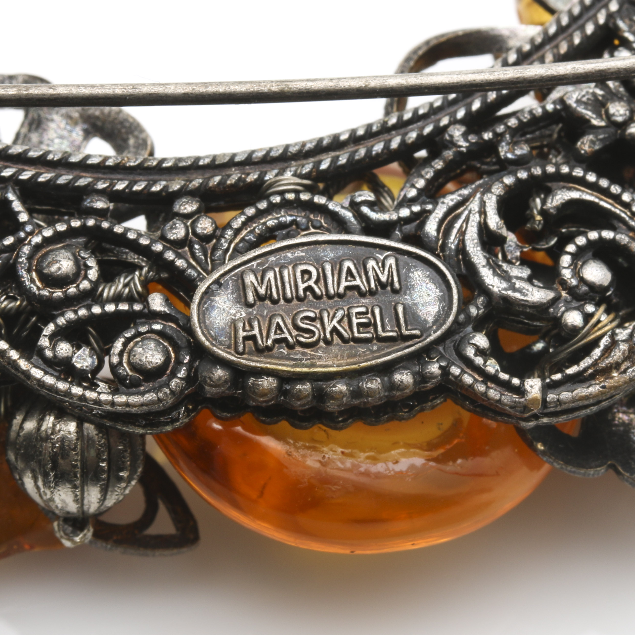 Vintage Miriam Haskell Floral Brooches