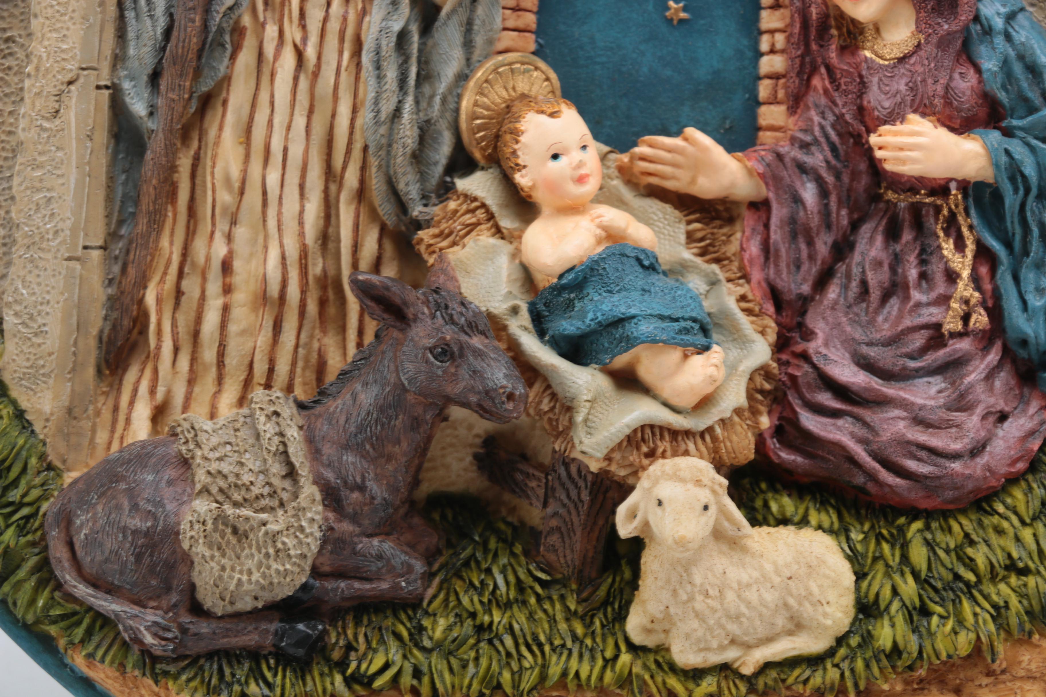 Nativity Scene Display Plate