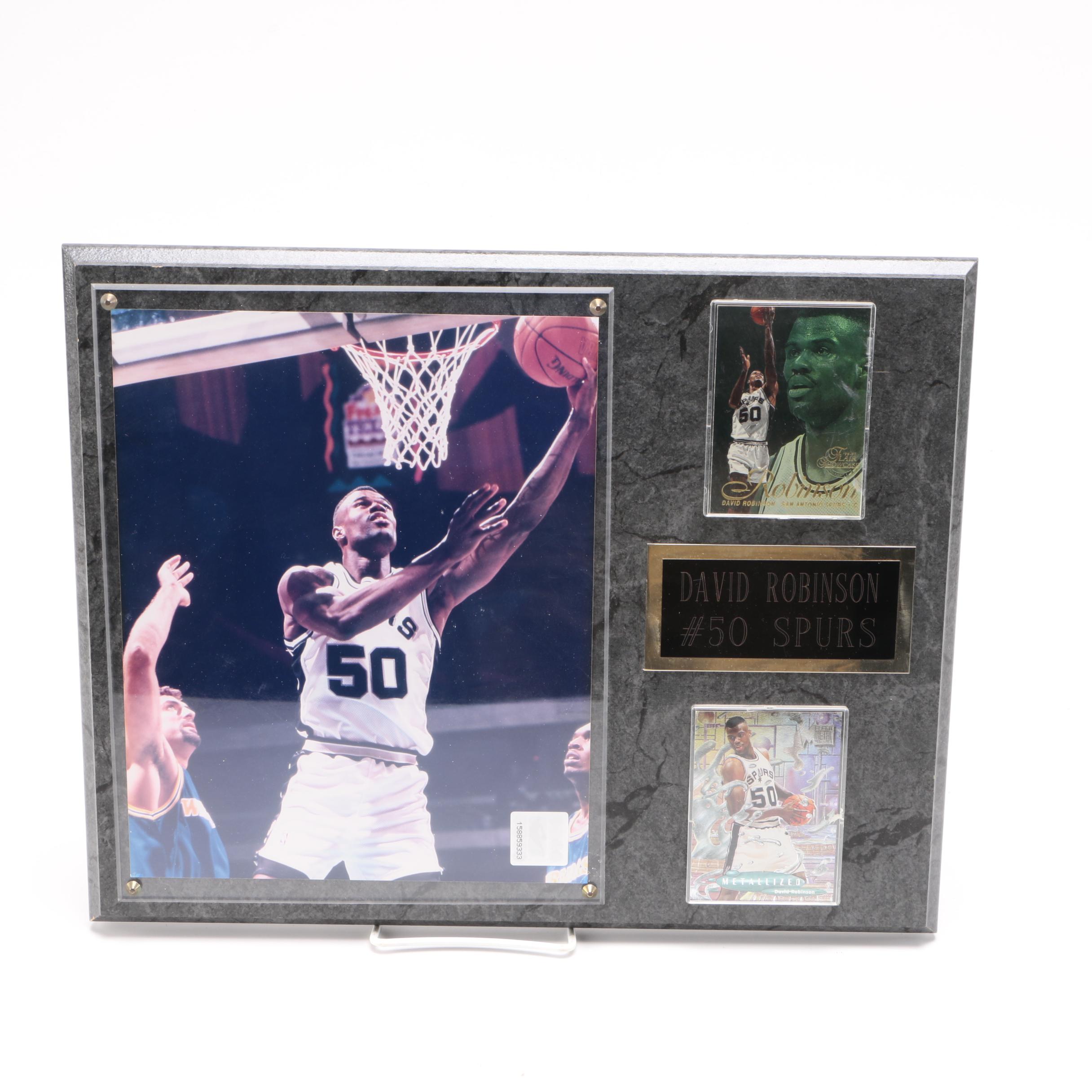 David Robinson #50 Spurs Plaque