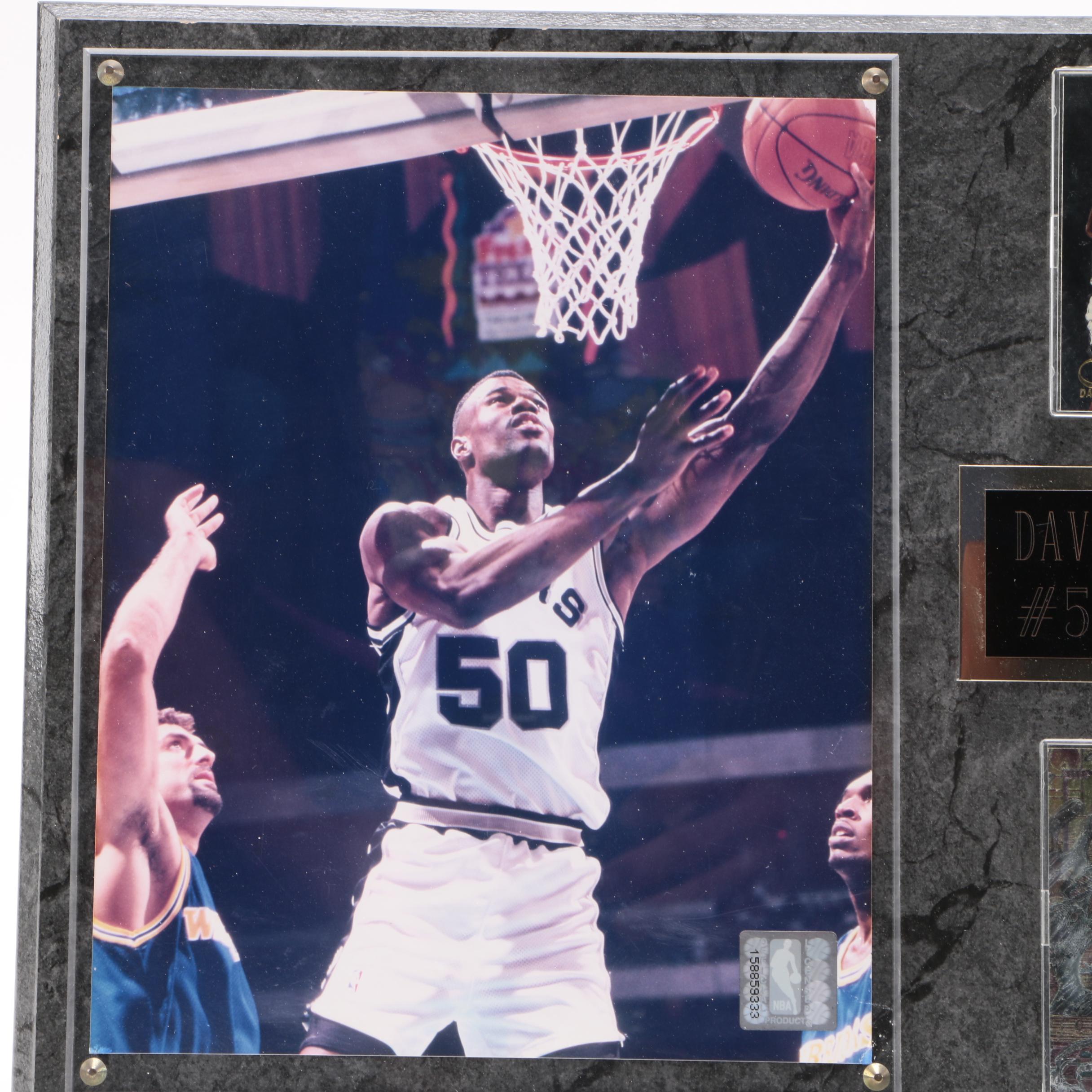 David Robinson #50 Spurs Plaque