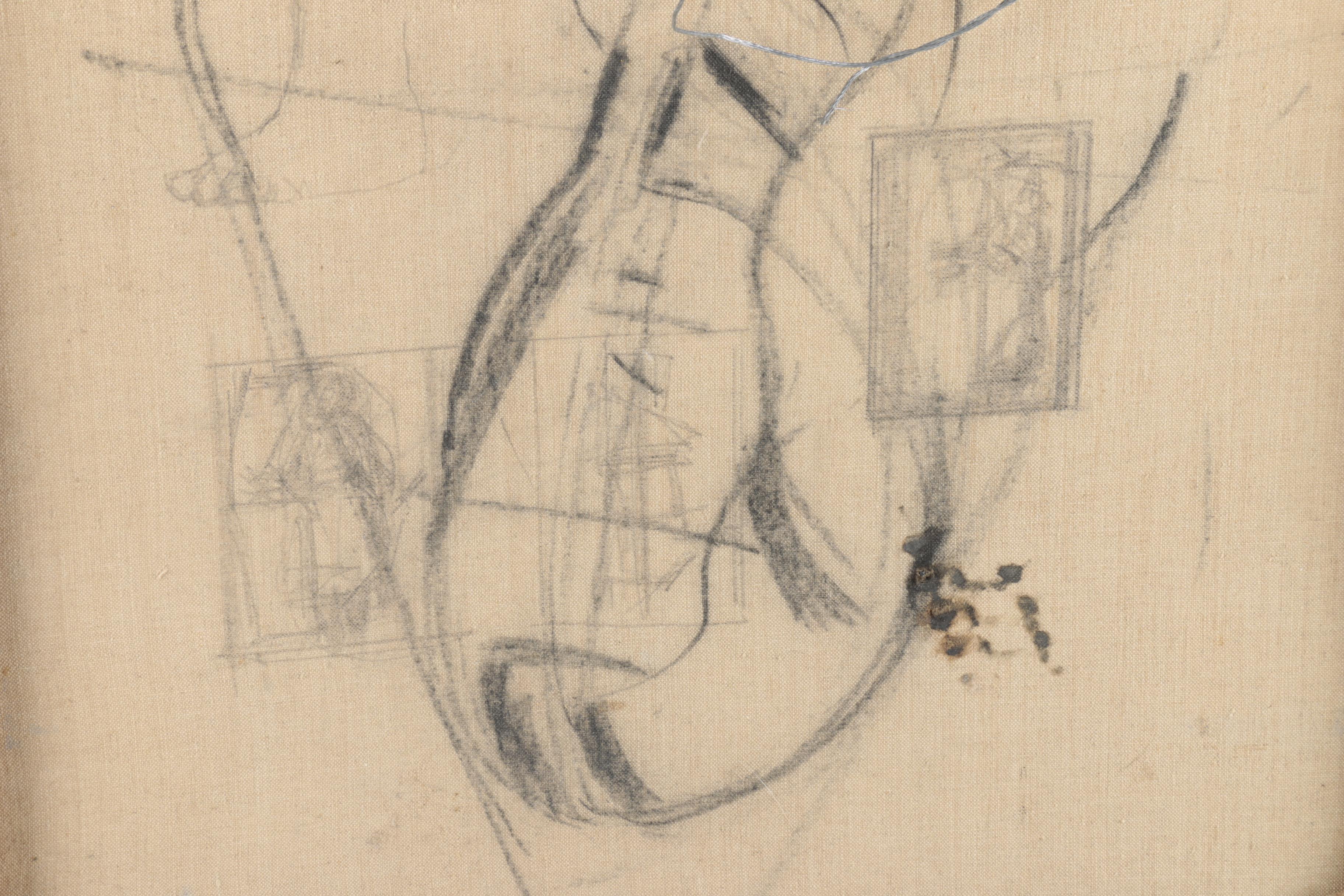 Geraldine Keogh Oil Painting on Canvas of an English Greengrocer