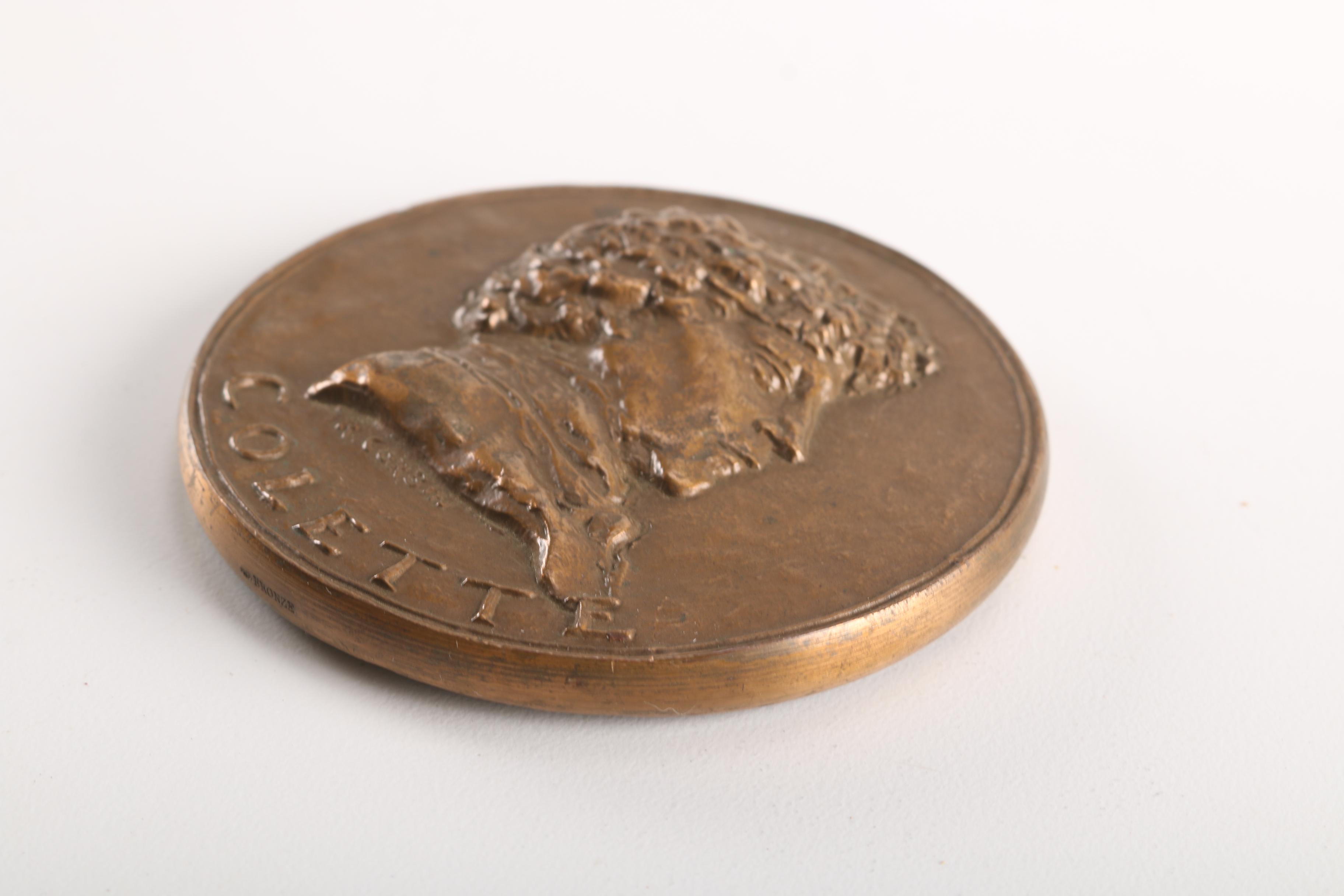 Pair of French Bronze Medallions