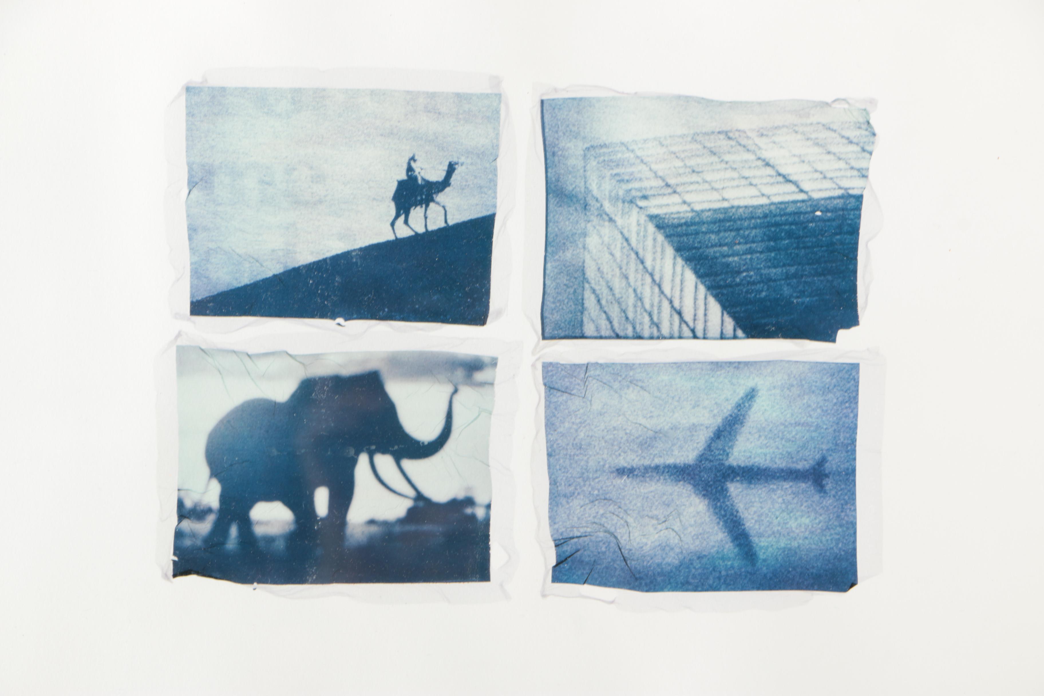 Thomas Kristich Mixed Media Assemblage "Destinations" from the "Meridian" Series