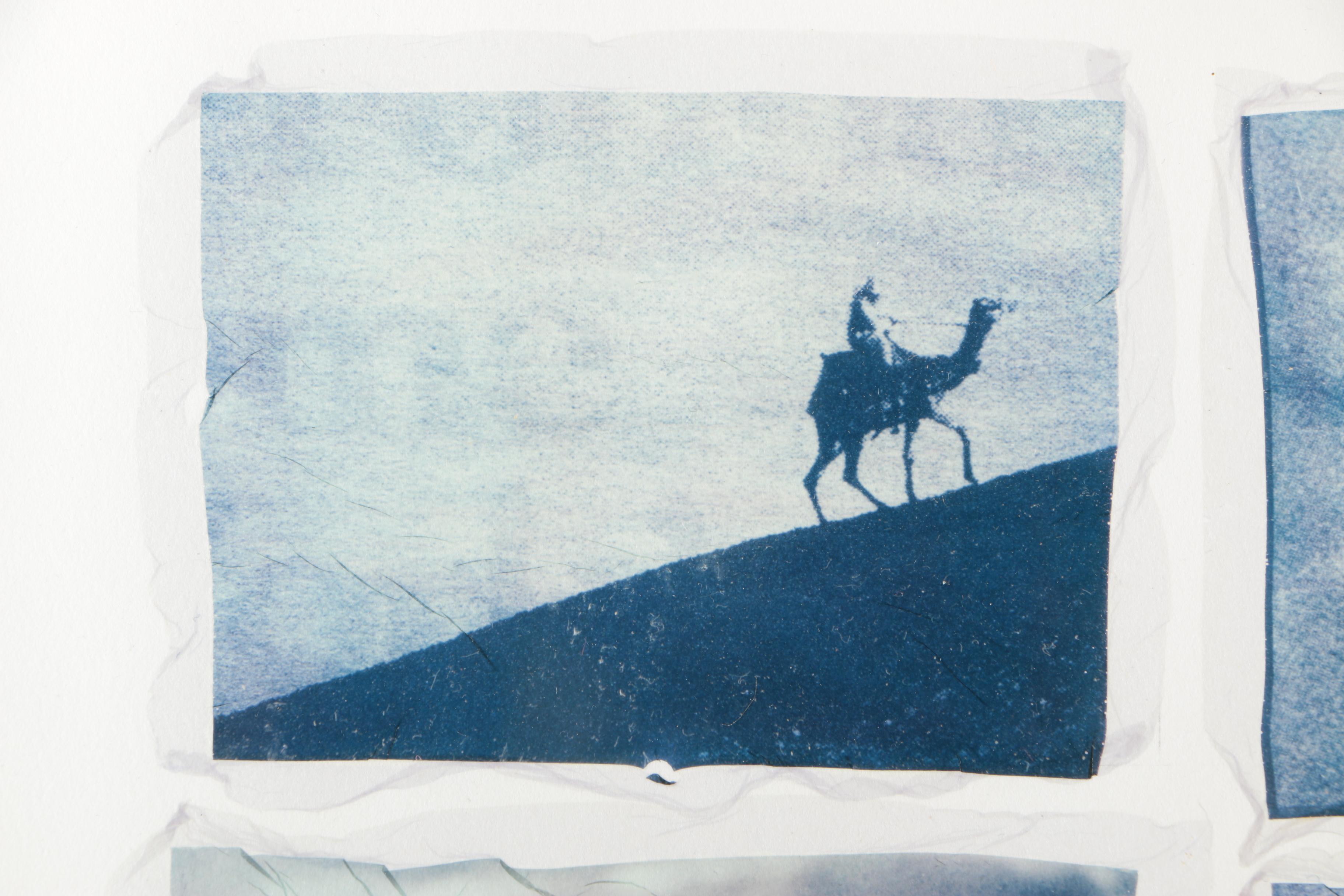Thomas Kristich Mixed Media Assemblage "Destinations" from the "Meridian" Series