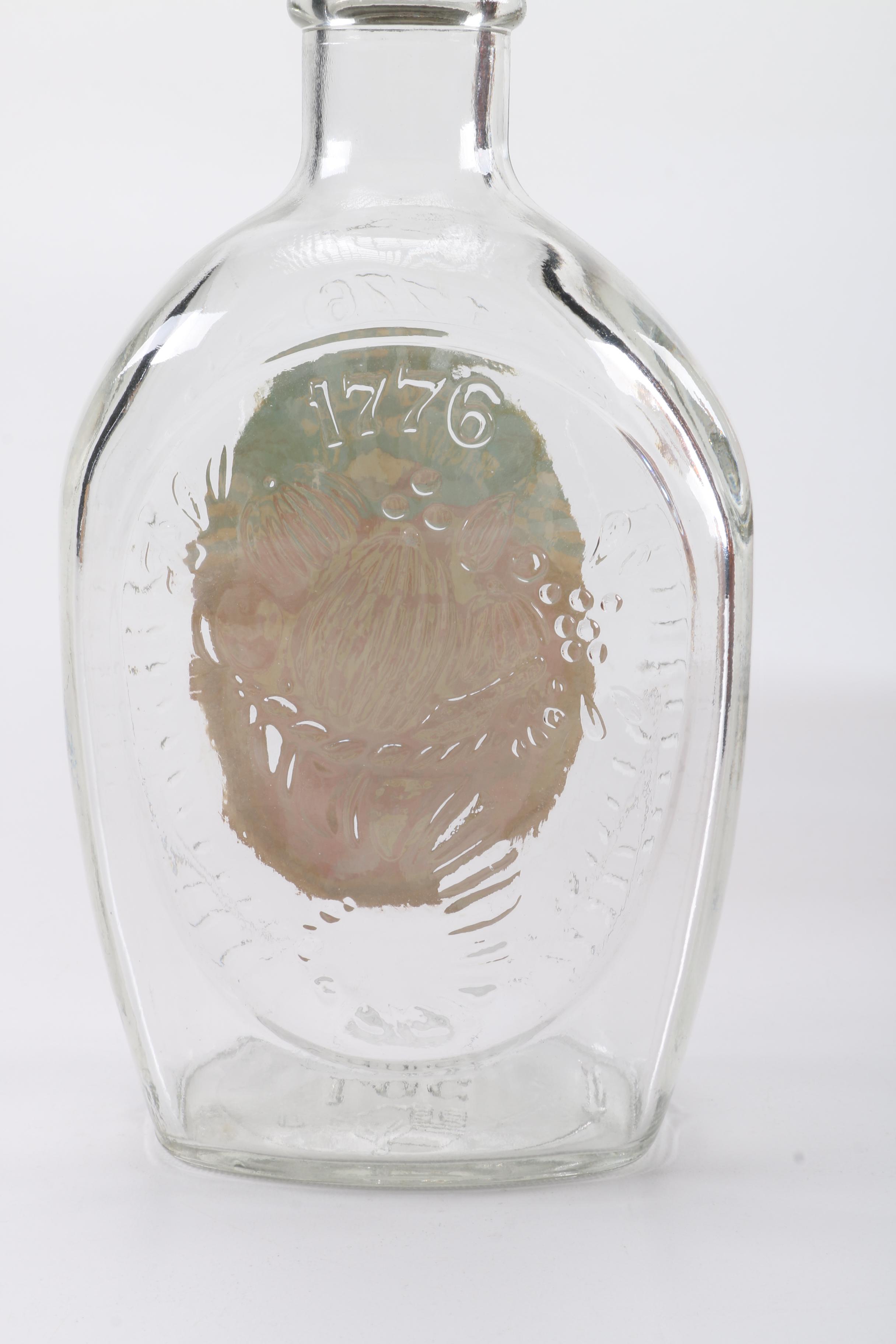 Assorted Decor Featuring Amber Glass Bottles
