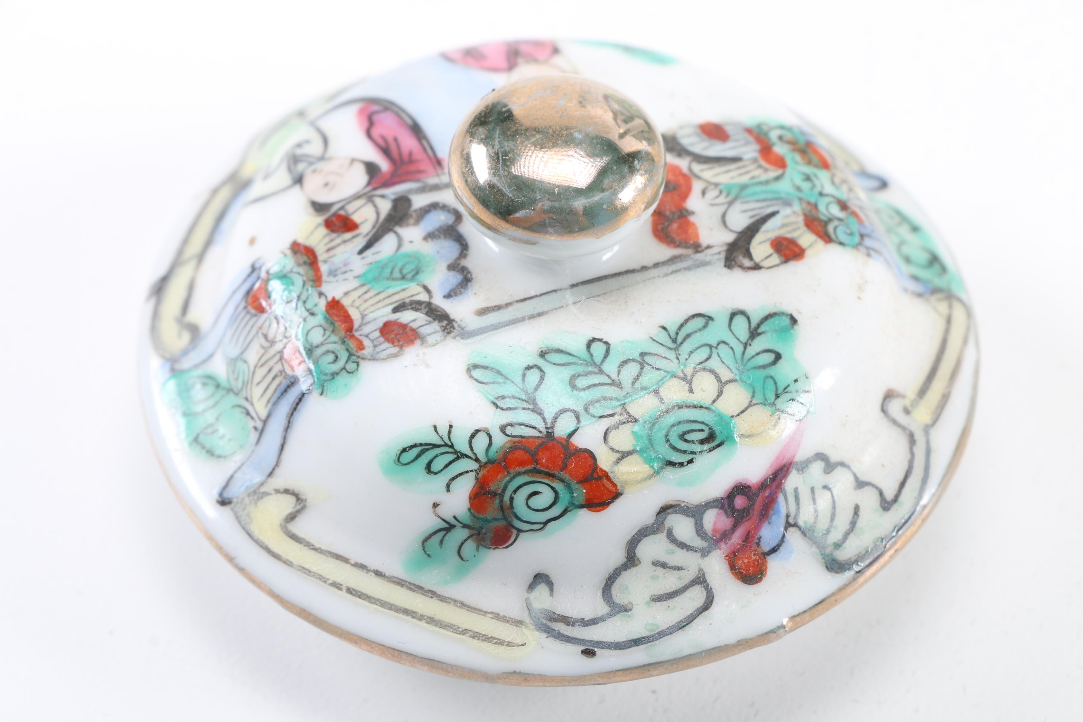 Porcelain Rose Medallion Teapot and  Irasia Coffee Pot