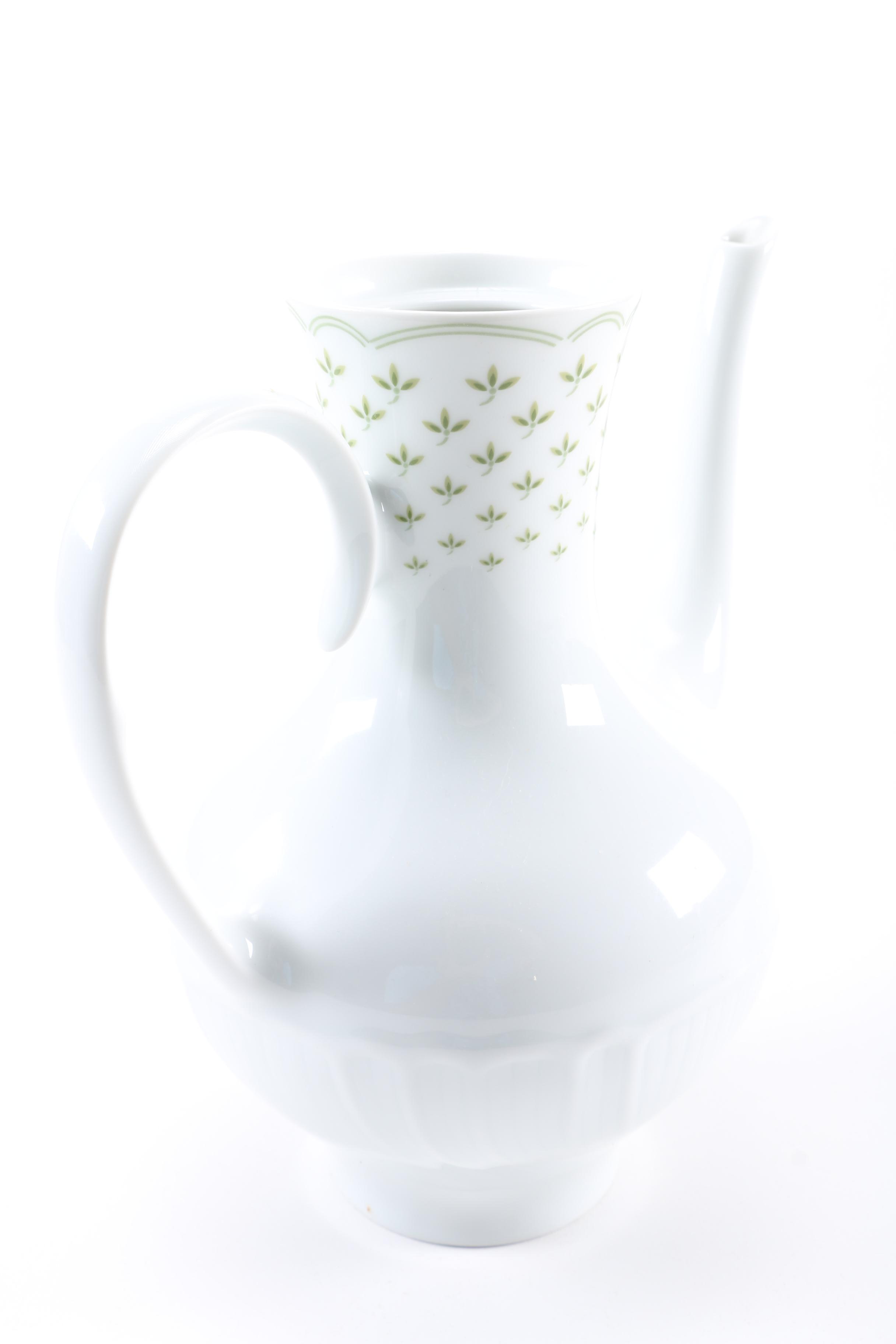 Porcelain Rose Medallion Teapot and  Irasia Coffee Pot