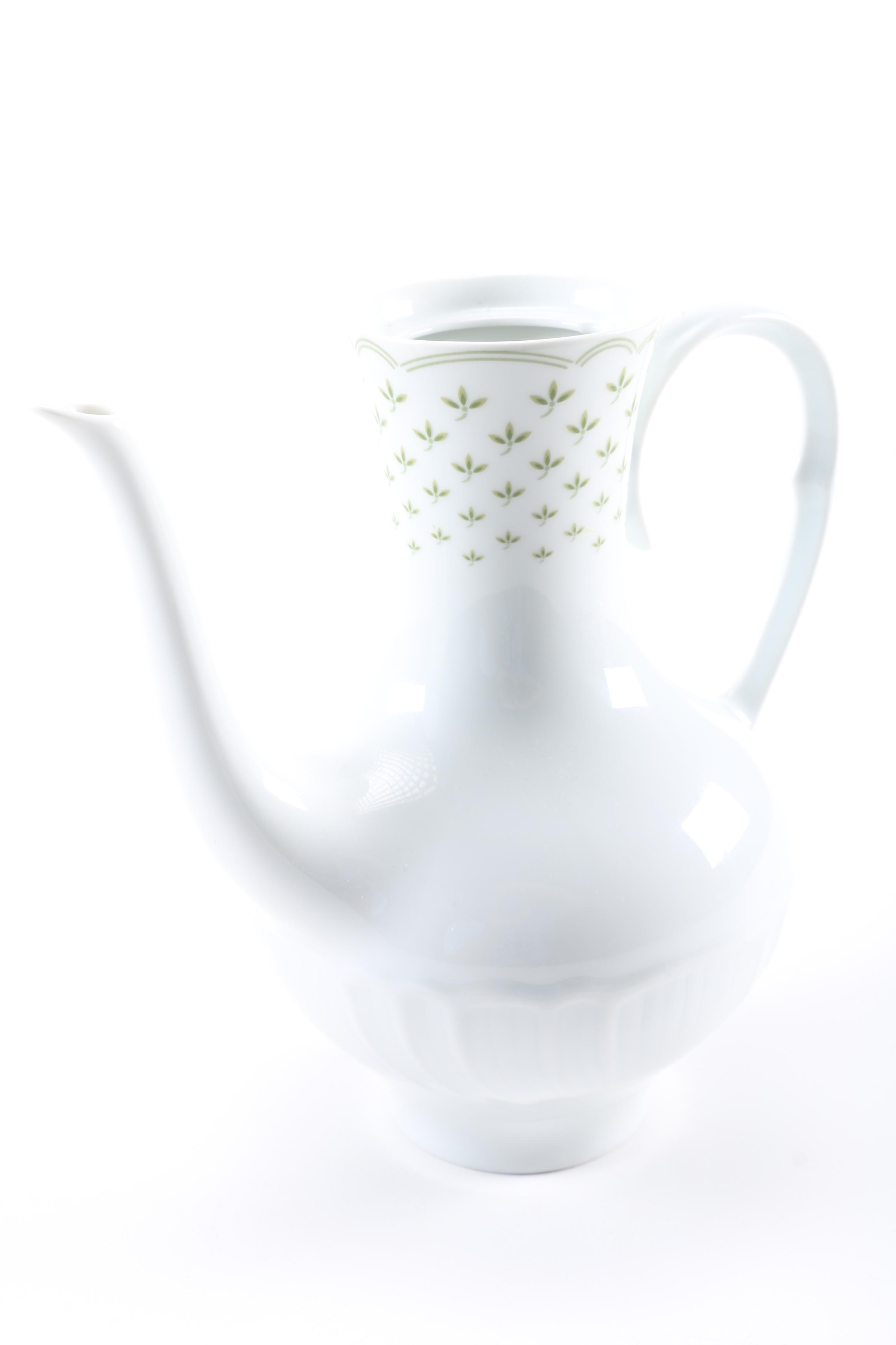 Porcelain Rose Medallion Teapot and  Irasia Coffee Pot