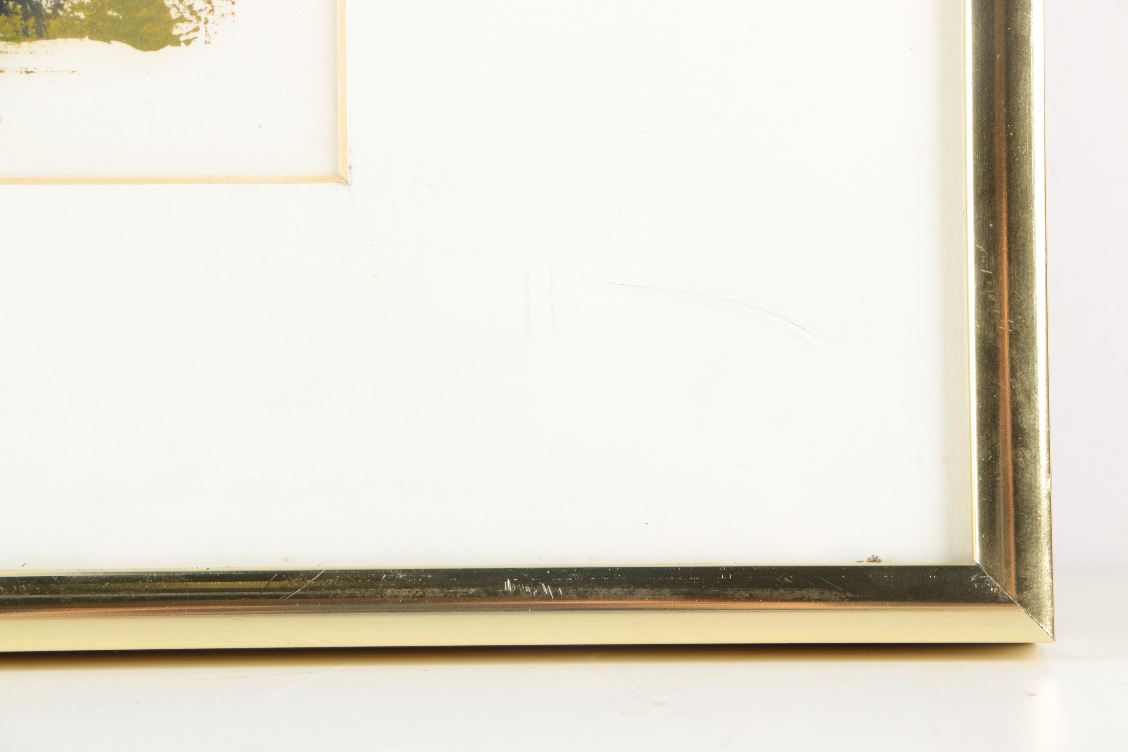 Three Nina Cohen Mono-prints of Trees