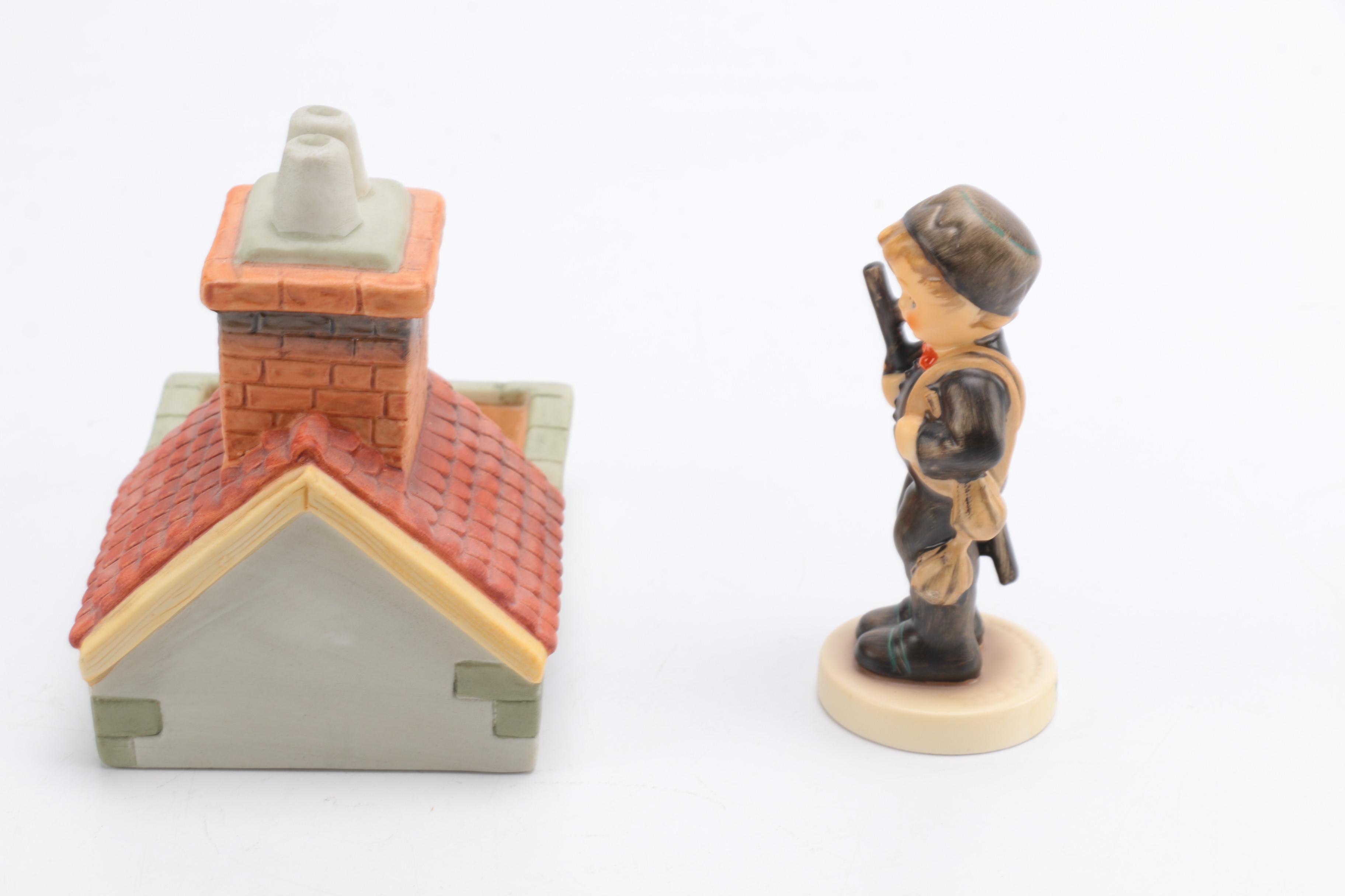 Chimney Sweep Figurine and House