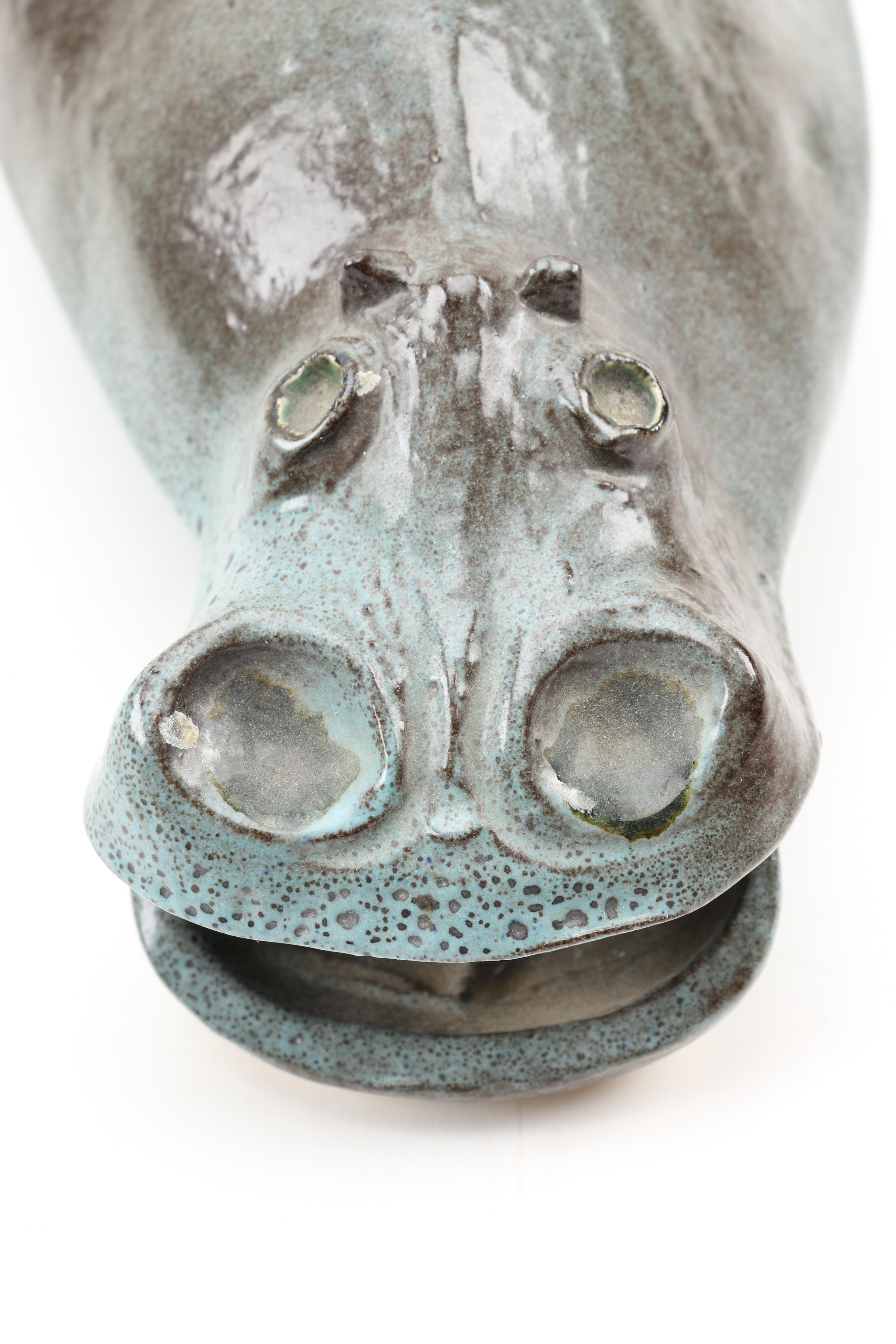 Circa 1960s Bennington Potters Hippopotamus Bank