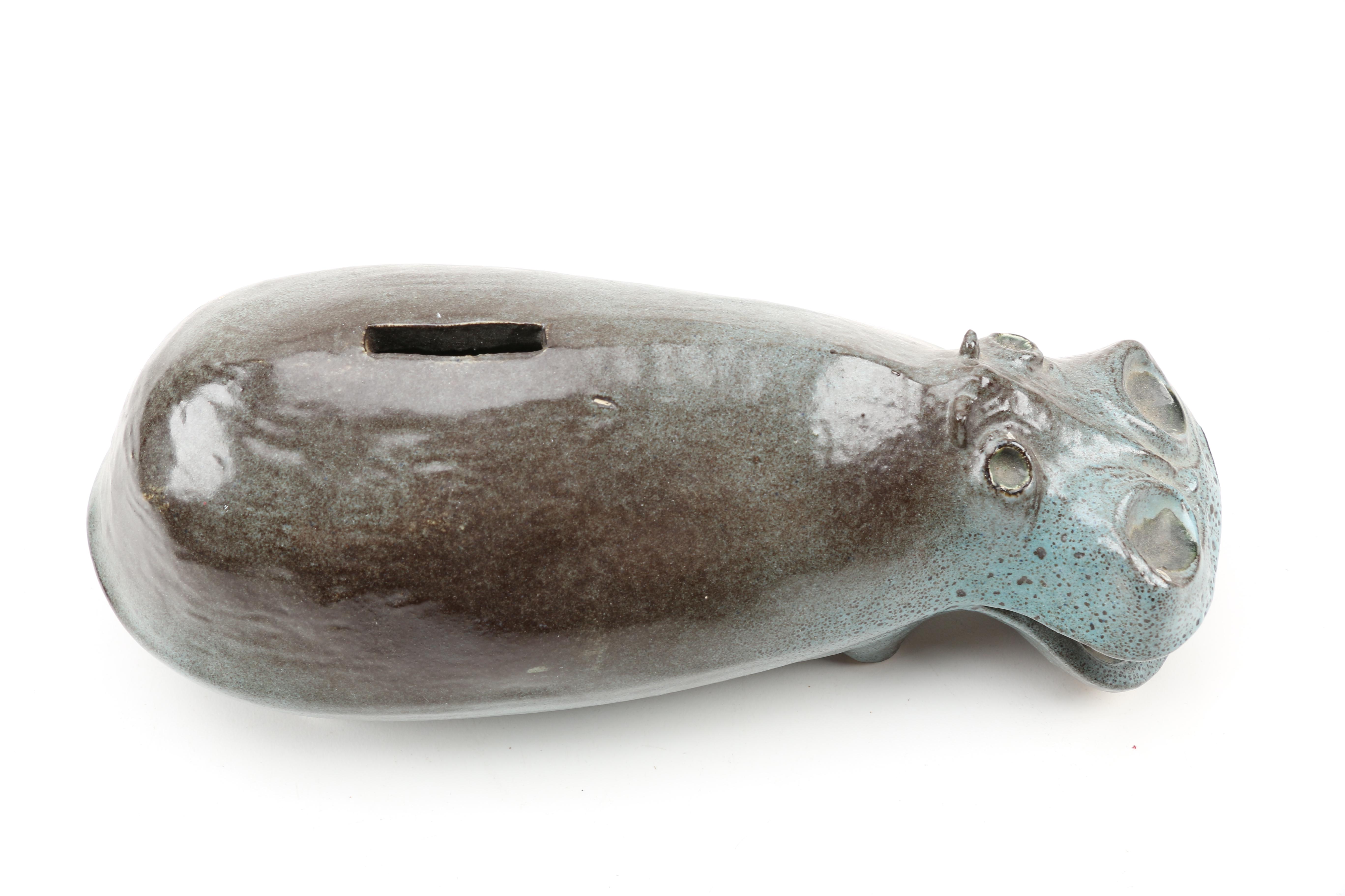 Circa 1960s Bennington Potters Hippopotamus Bank