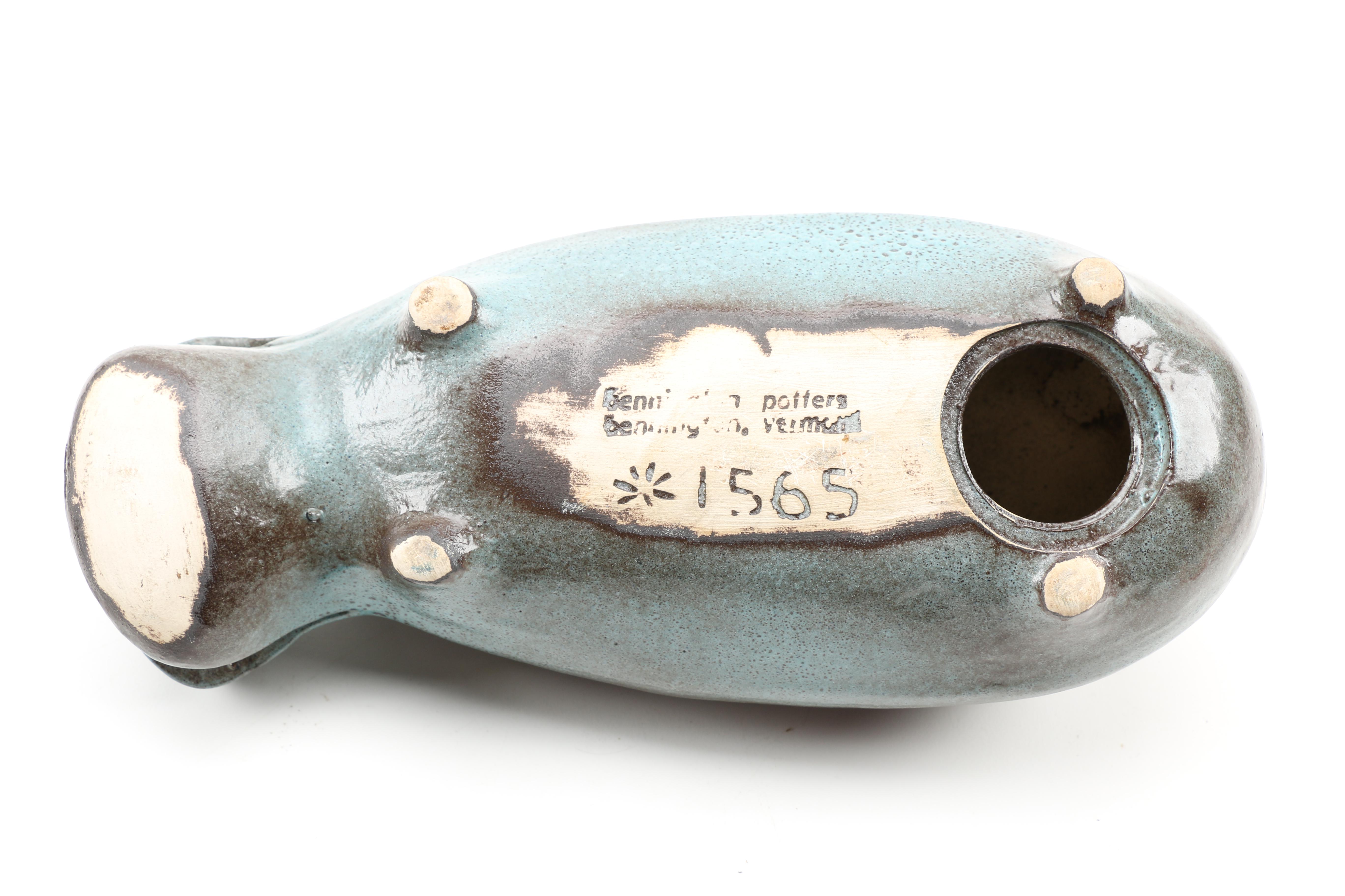 Circa 1960s Bennington Potters Hippopotamus Bank